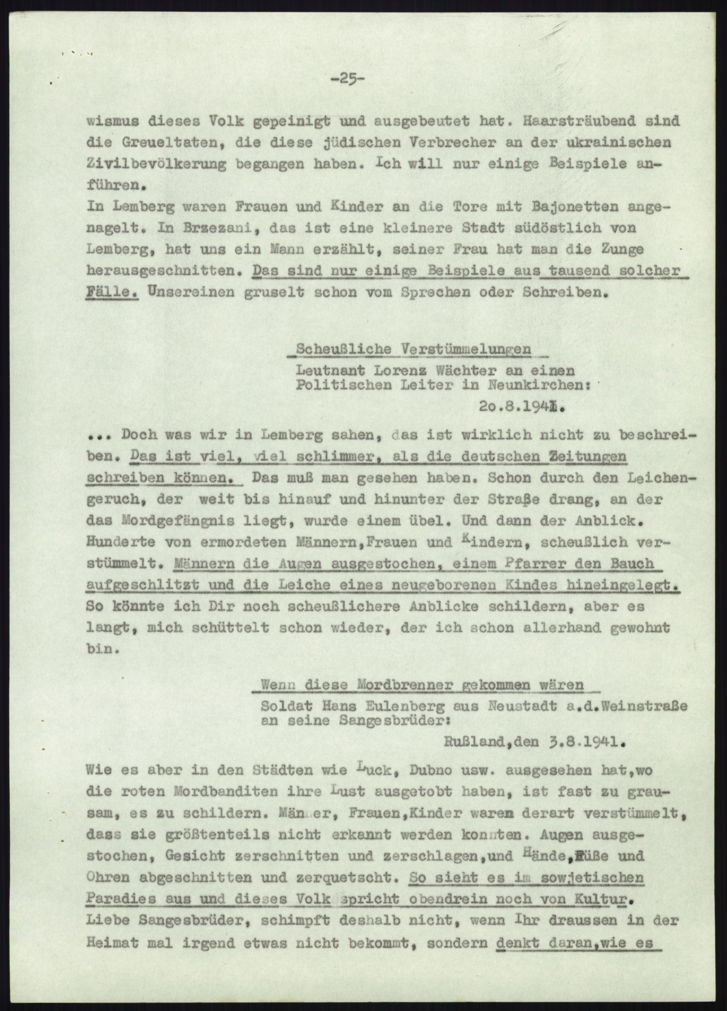 Forsvarets Overkommando. 2 kontor. Arkiv 11.4. Spredte tyske arkivsaker, AV/RA-RAFA-7031/D/Dar/Darb/L0010: Reichskommissariat - Hauptabteilung Volksaufklärung und Propaganda, 1940-1943, p. 575