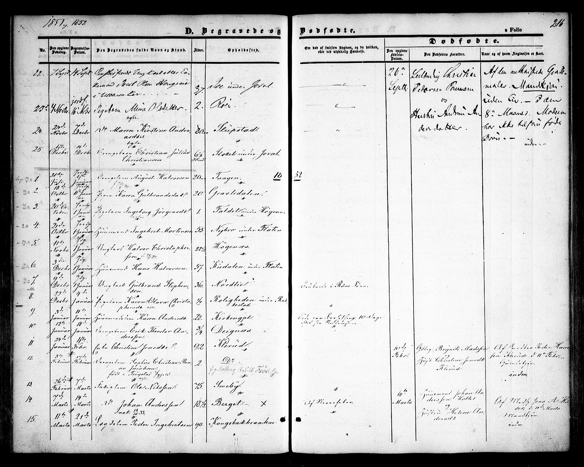 Rødenes prestekontor Kirkebøker, AV/SAO-A-2005/F/Fa/L0006: Parish register (official) no. I 6, 1850-1859, p. 216