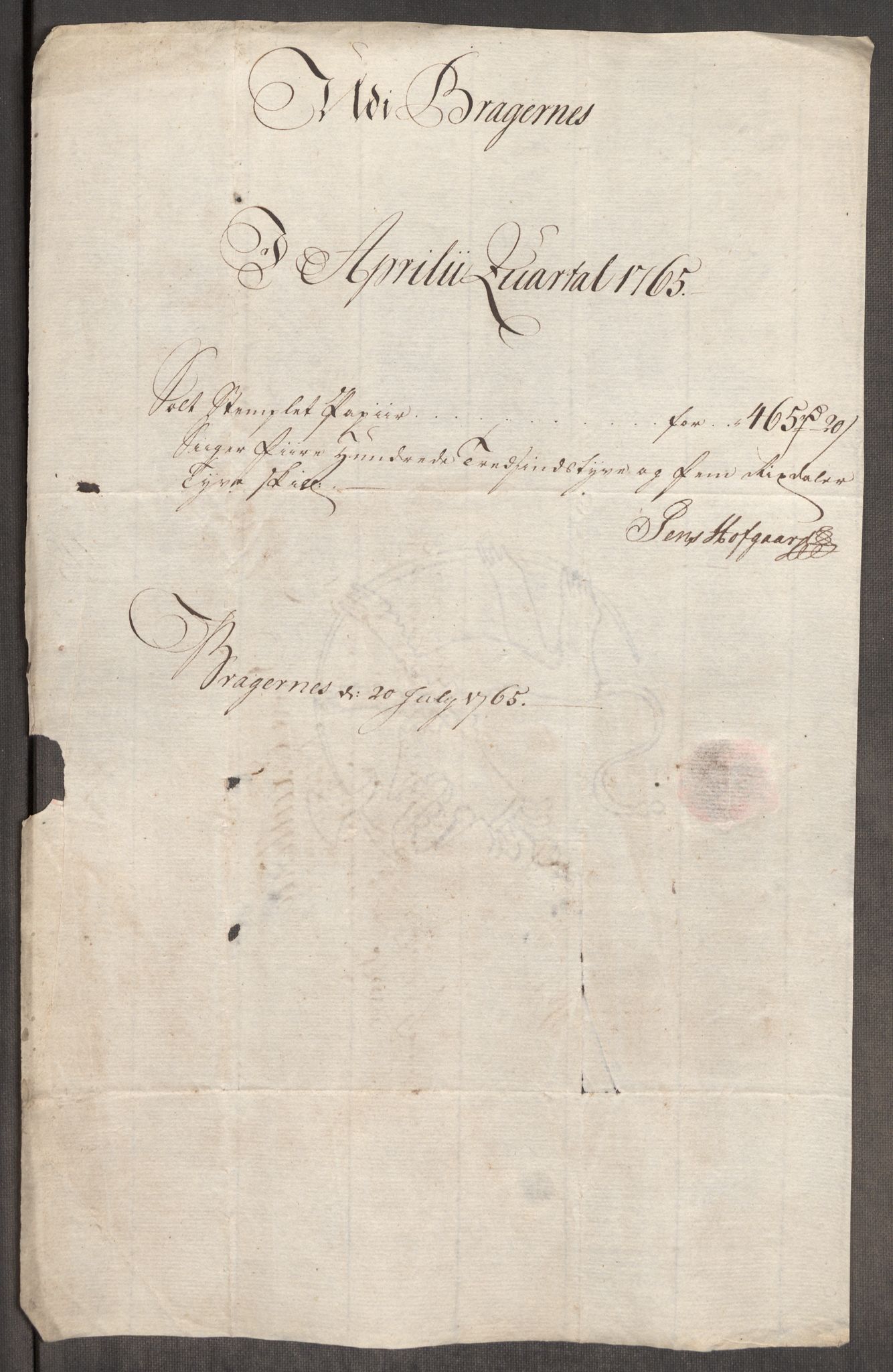 Rentekammeret inntil 1814, Realistisk ordnet avdeling, AV/RA-EA-4070/Oe/L0008: [Ø1]: Priskuranter, 1764-1768, p. 367