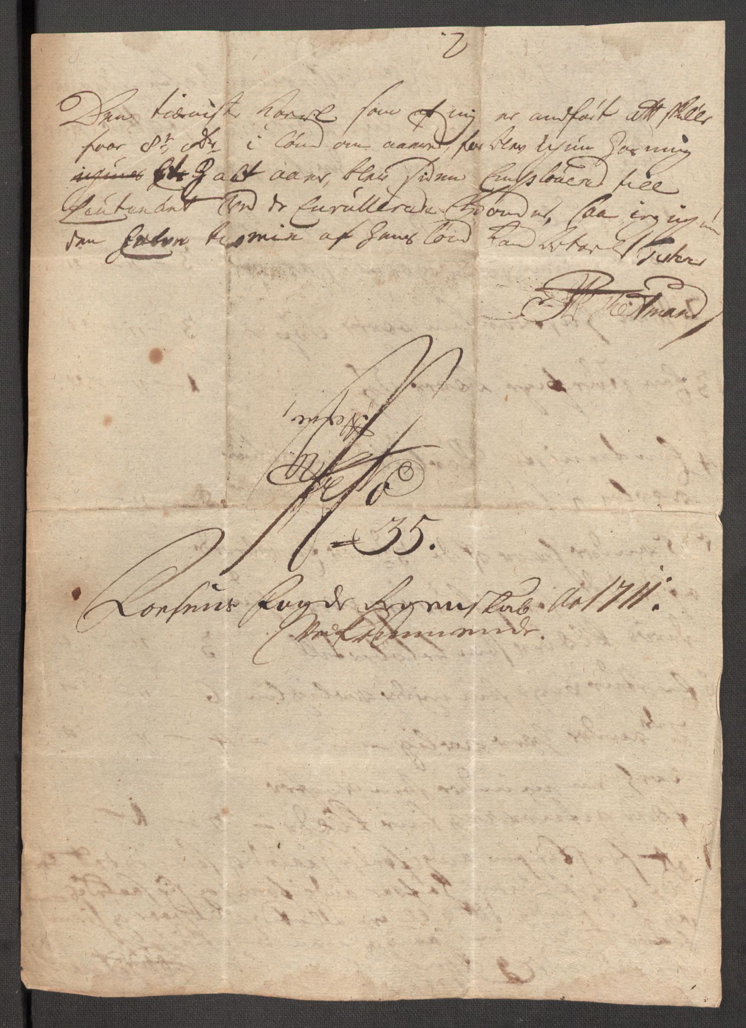 Rentekammeret inntil 1814, Reviderte regnskaper, Fogderegnskap, AV/RA-EA-4092/R57/L3860: Fogderegnskap Fosen, 1711, p. 376