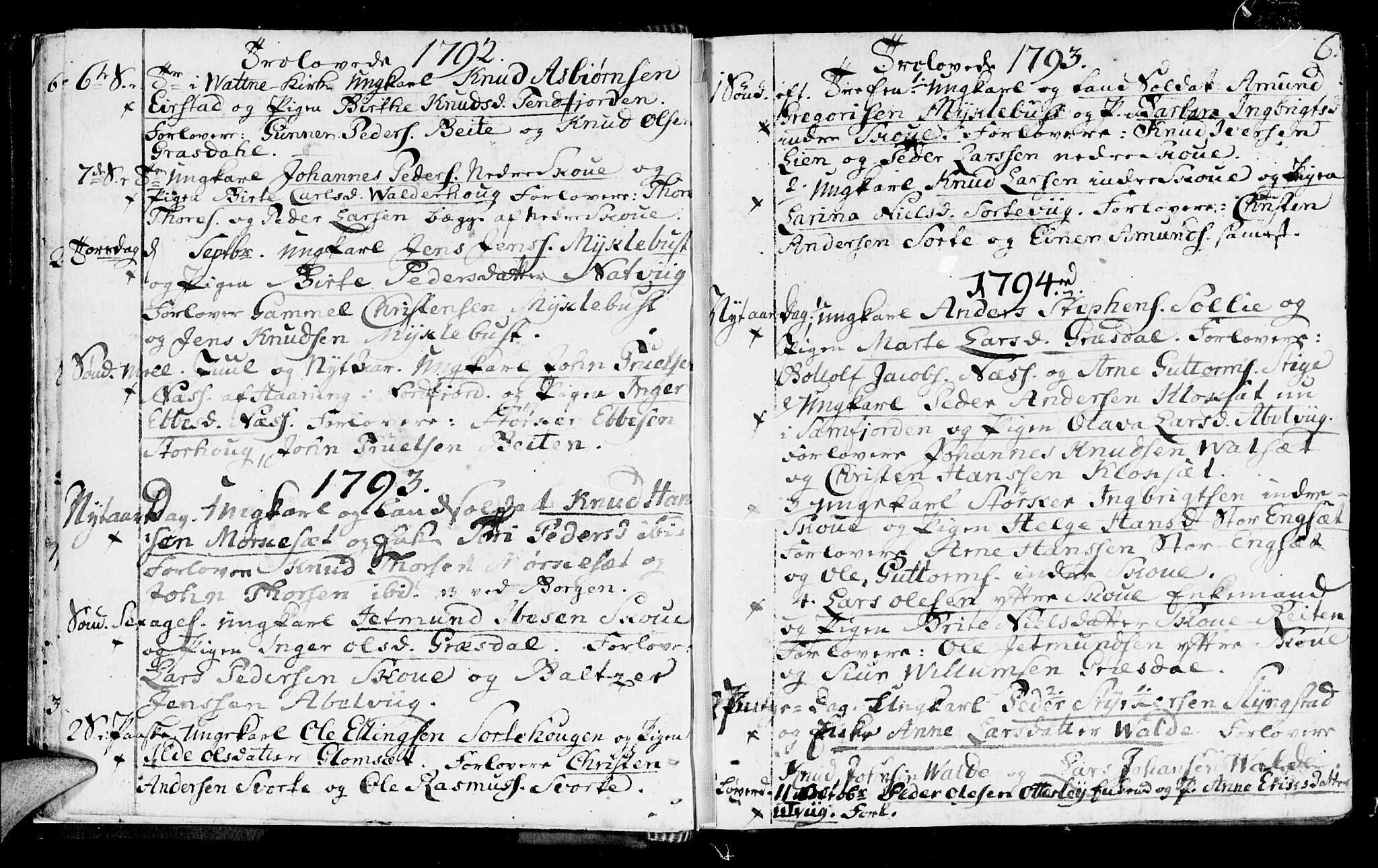 Ministerialprotokoller, klokkerbøker og fødselsregistre - Møre og Romsdal, AV/SAT-A-1454/524/L0350: Parish register (official) no. 524A02, 1780-1817, p. 6