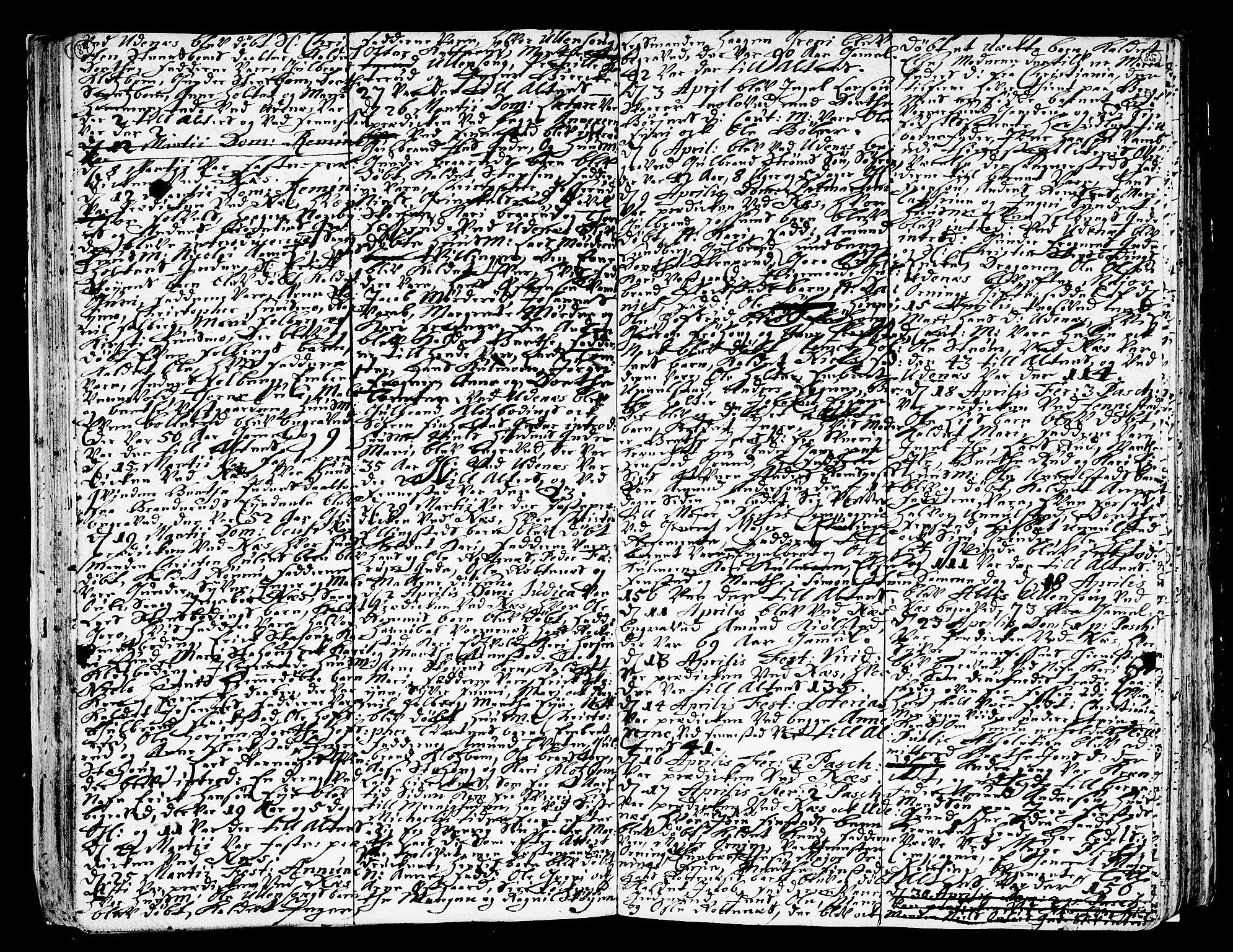 Nes prestekontor Kirkebøker, AV/SAO-A-10410/F/Fa/L0002: Parish register (official) no. I 2, 1717-1734, p. 84-85