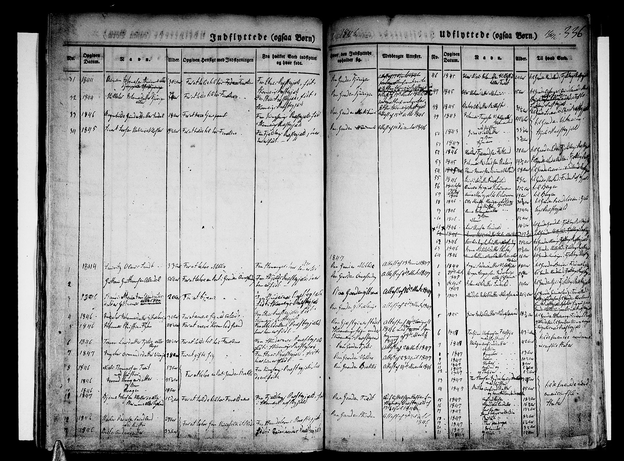 Skånevik sokneprestembete, SAB/A-77801/H/Haa: Parish register (official) no. A 4, 1828-1848, p. 336