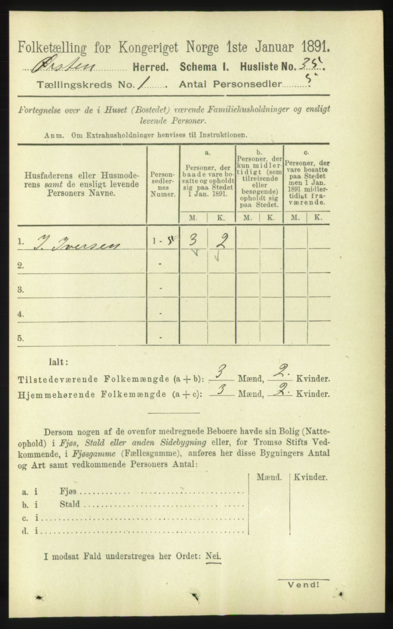 RA, 1891 census for 1520 Ørsta, 1891, p. 53