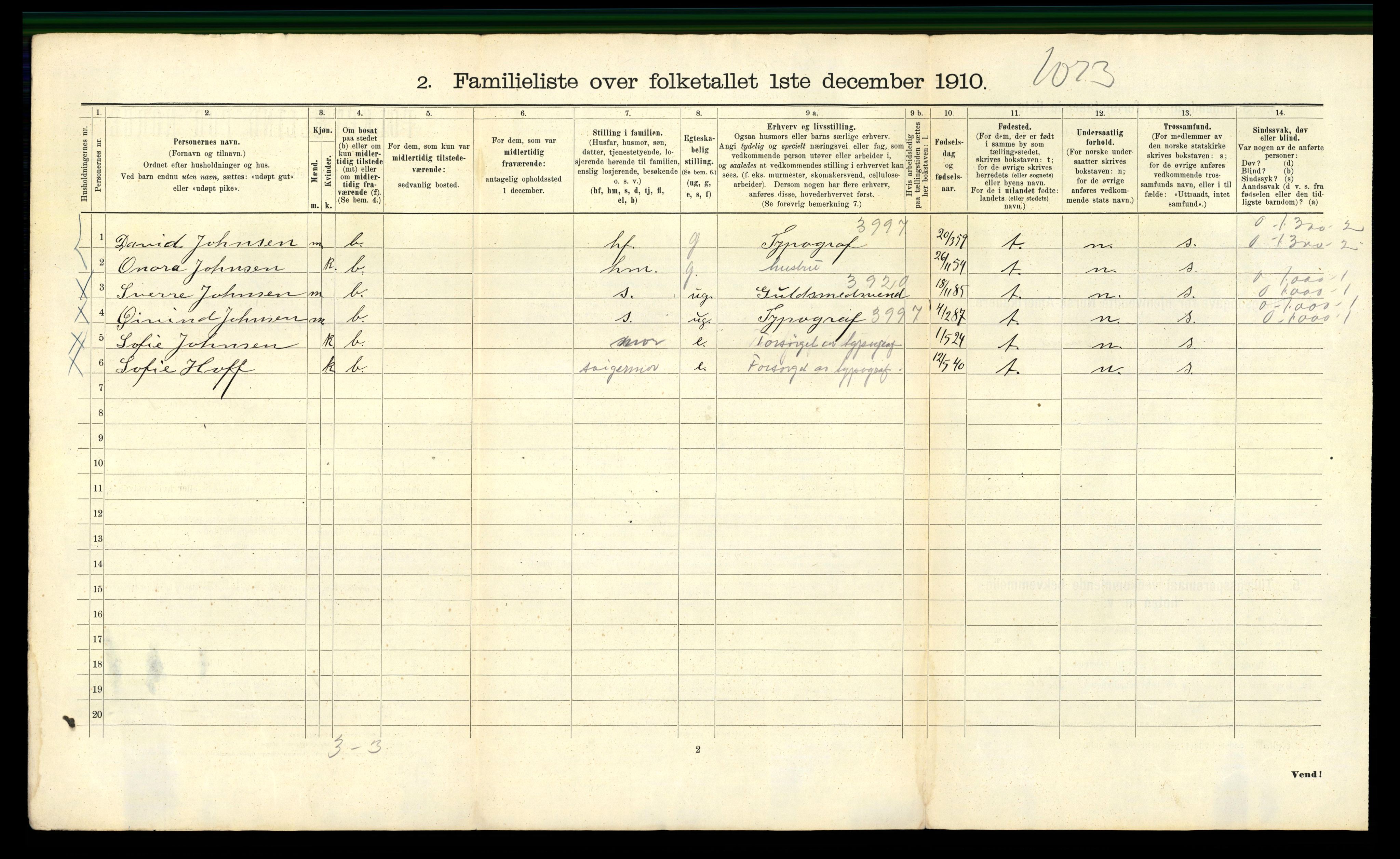 RA, 1910 census for Bergen, 1910, p. 30514