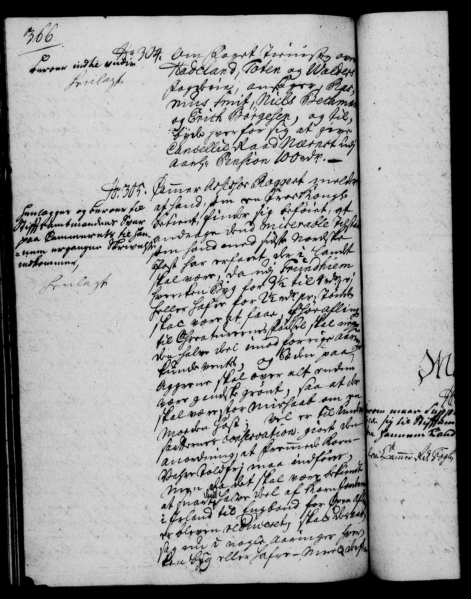 Rentekammeret, Kammerkanselliet, RA/EA-3111/G/Gh/Gha/L0023: Norsk ekstraktmemorialprotokoll (merket RK 53.68), 1741-1742, p. 366