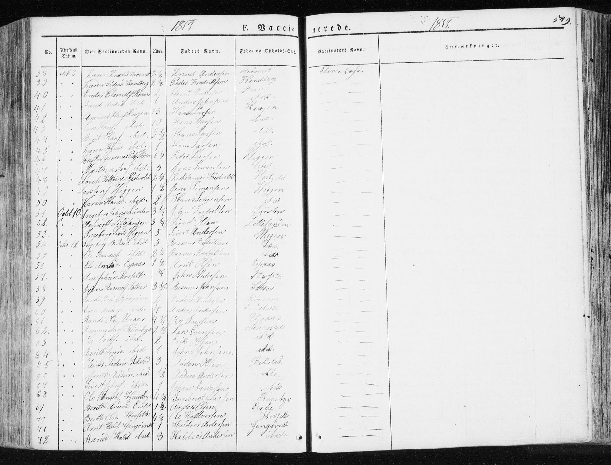 Ministerialprotokoller, klokkerbøker og fødselsregistre - Sør-Trøndelag, SAT/A-1456/665/L0771: Parish register (official) no. 665A06, 1830-1856, p. 549