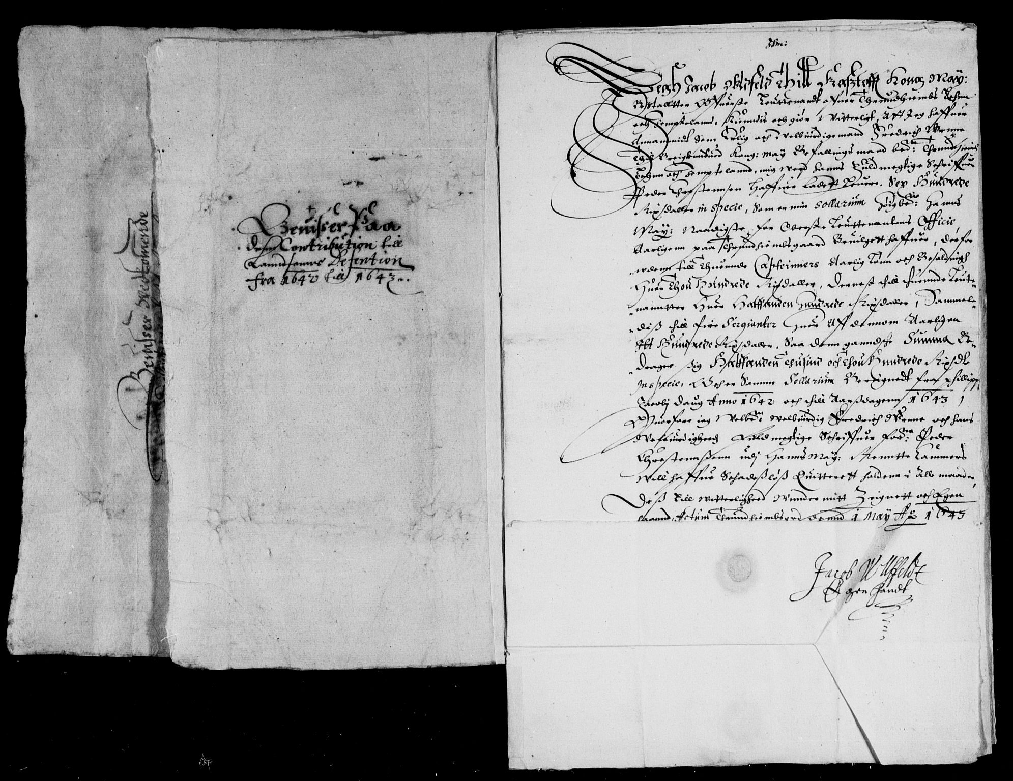 Rentekammeret inntil 1814, Reviderte regnskaper, Lensregnskaper, AV/RA-EA-5023/R/Rb/Rbw/L0077: Trondheim len, 1642-1644