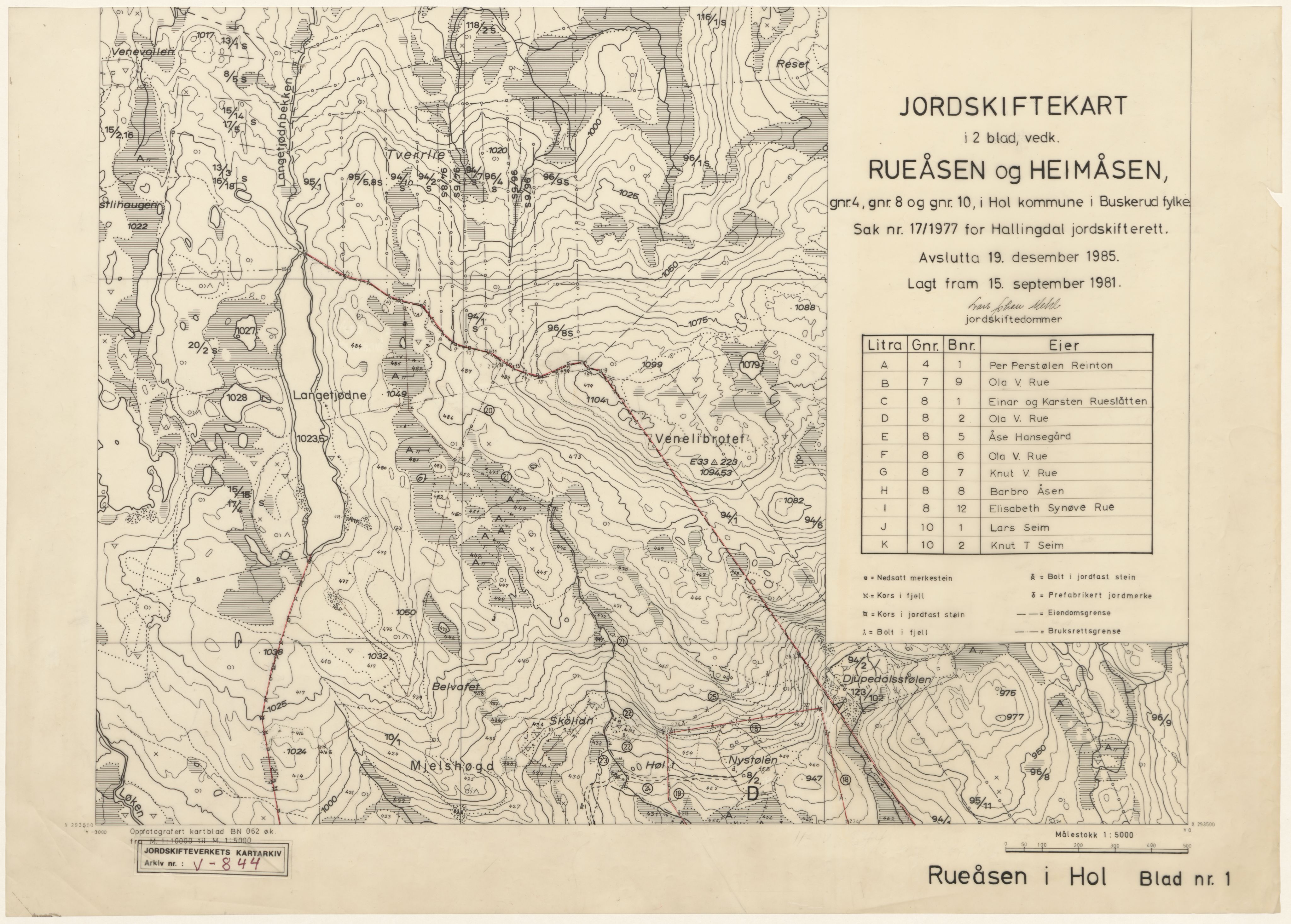 Jordskifteverkets kartarkiv, RA/S-3929/T, 1859-1988, p. 1161