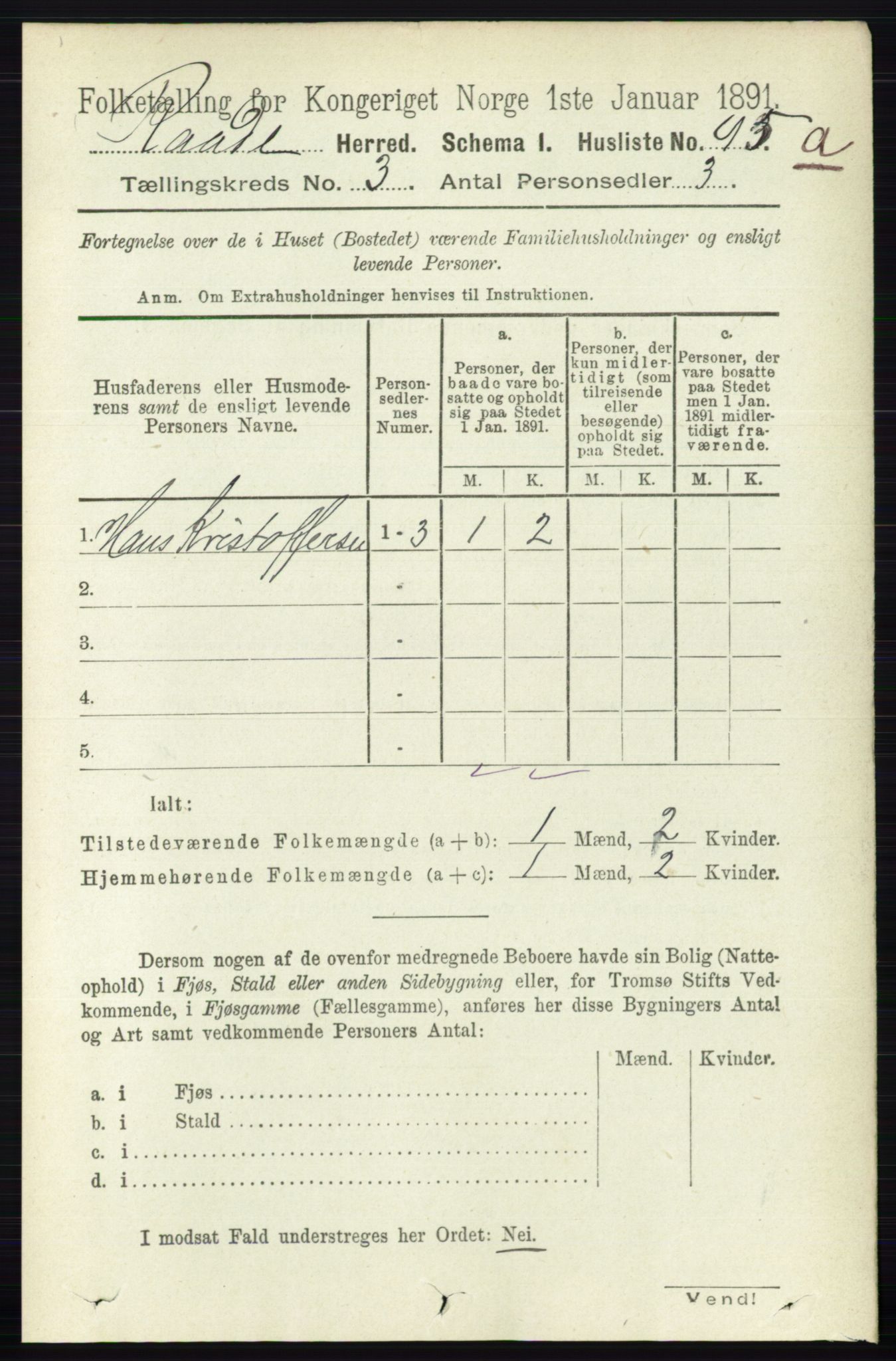 RA, 1891 census for 0135 Råde, 1891, p. 1201