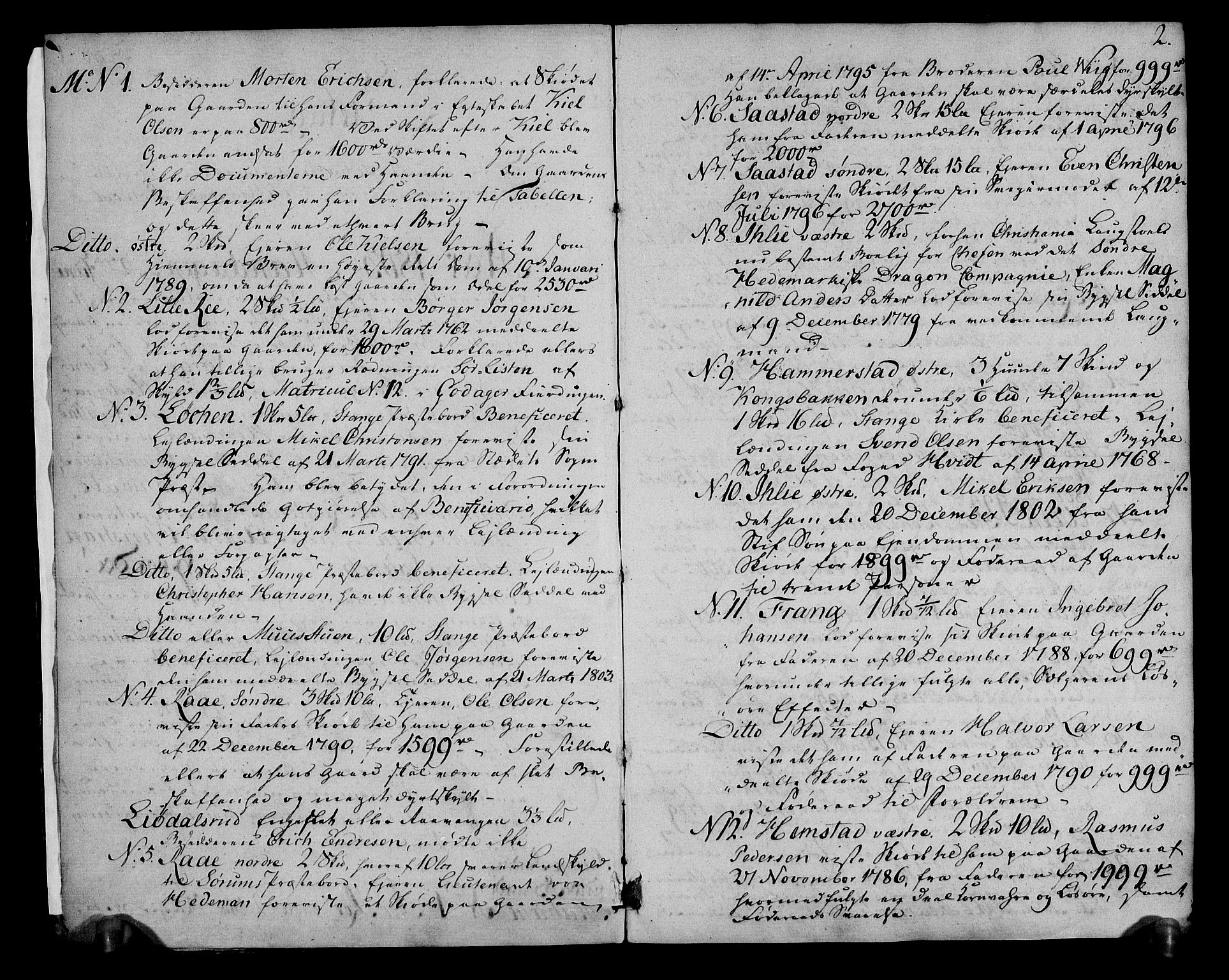 Rentekammeret inntil 1814, Realistisk ordnet avdeling, RA/EA-4070/N/Ne/Nea/L0032: Hedmark fogderi. Bilag til deliberasjonsprotokoll, 1803, p. 3