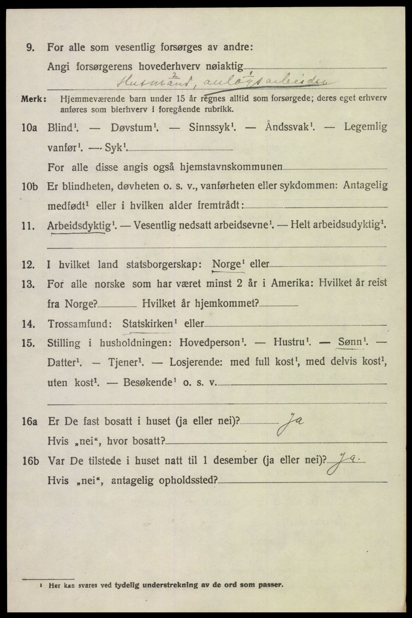 SAH, 1920 census for Sel, 1920, p. 3107