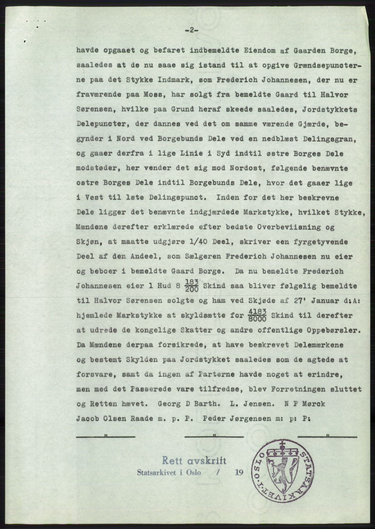 Statsarkivet i Oslo, AV/SAO-A-10621/Z/Zd/L0015: Avskrifter, j.nr 2-699/1962, 1962, p. 98