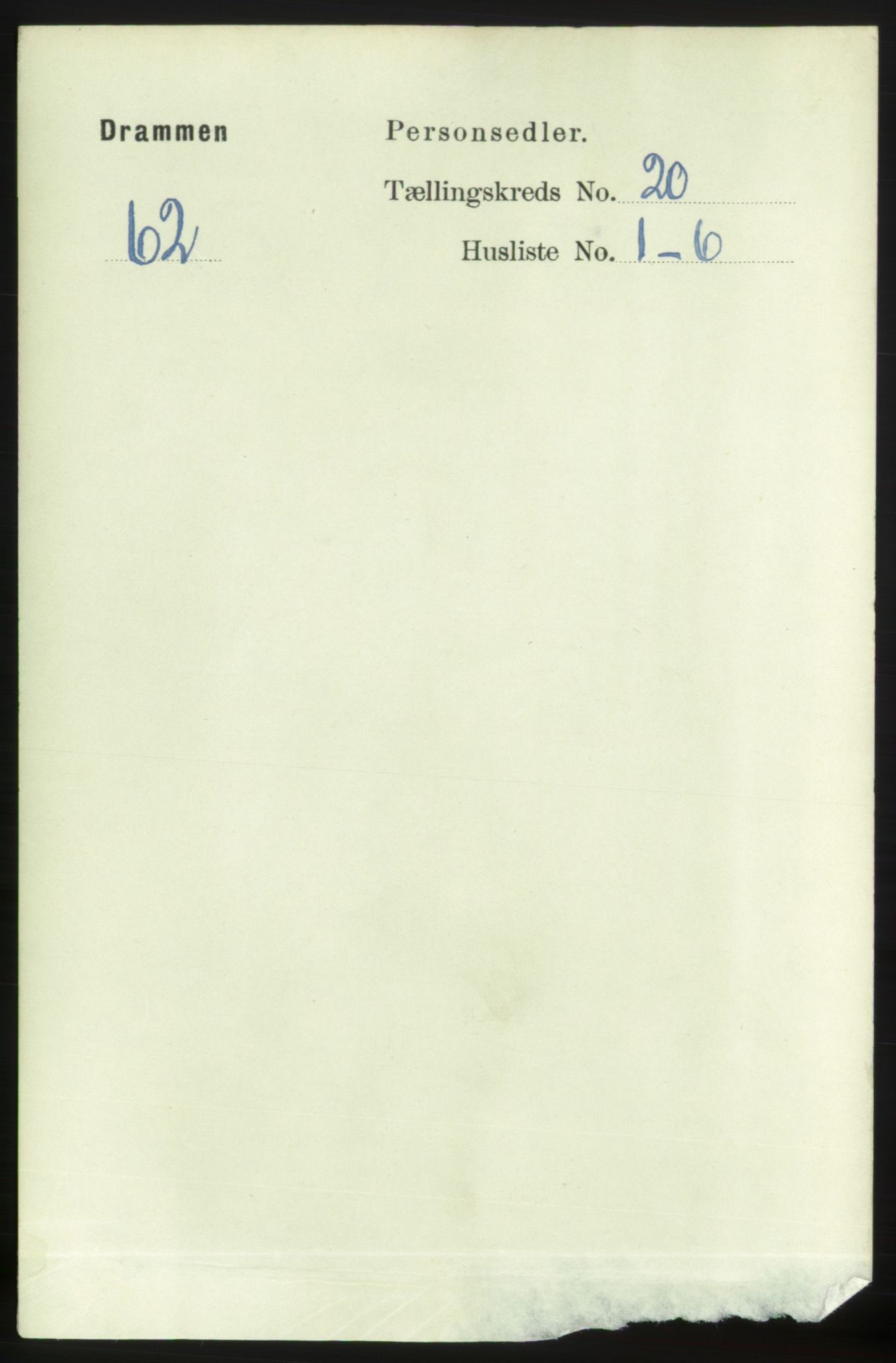 RA, 1891 census for 0602 Drammen, 1891, p. 12504