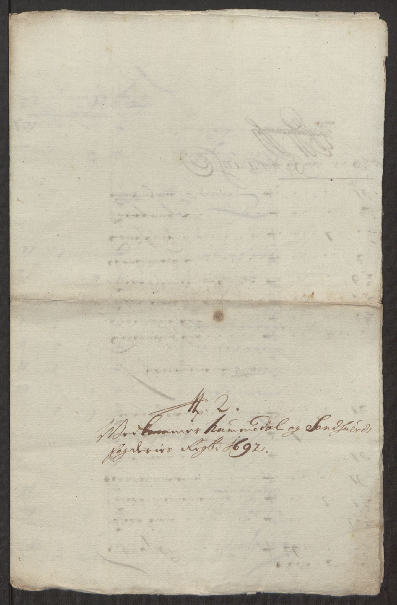 Rentekammeret inntil 1814, Reviderte regnskaper, Fogderegnskap, AV/RA-EA-4092/R24/L1575: Fogderegnskap Numedal og Sandsvær, 1692-1695, p. 418