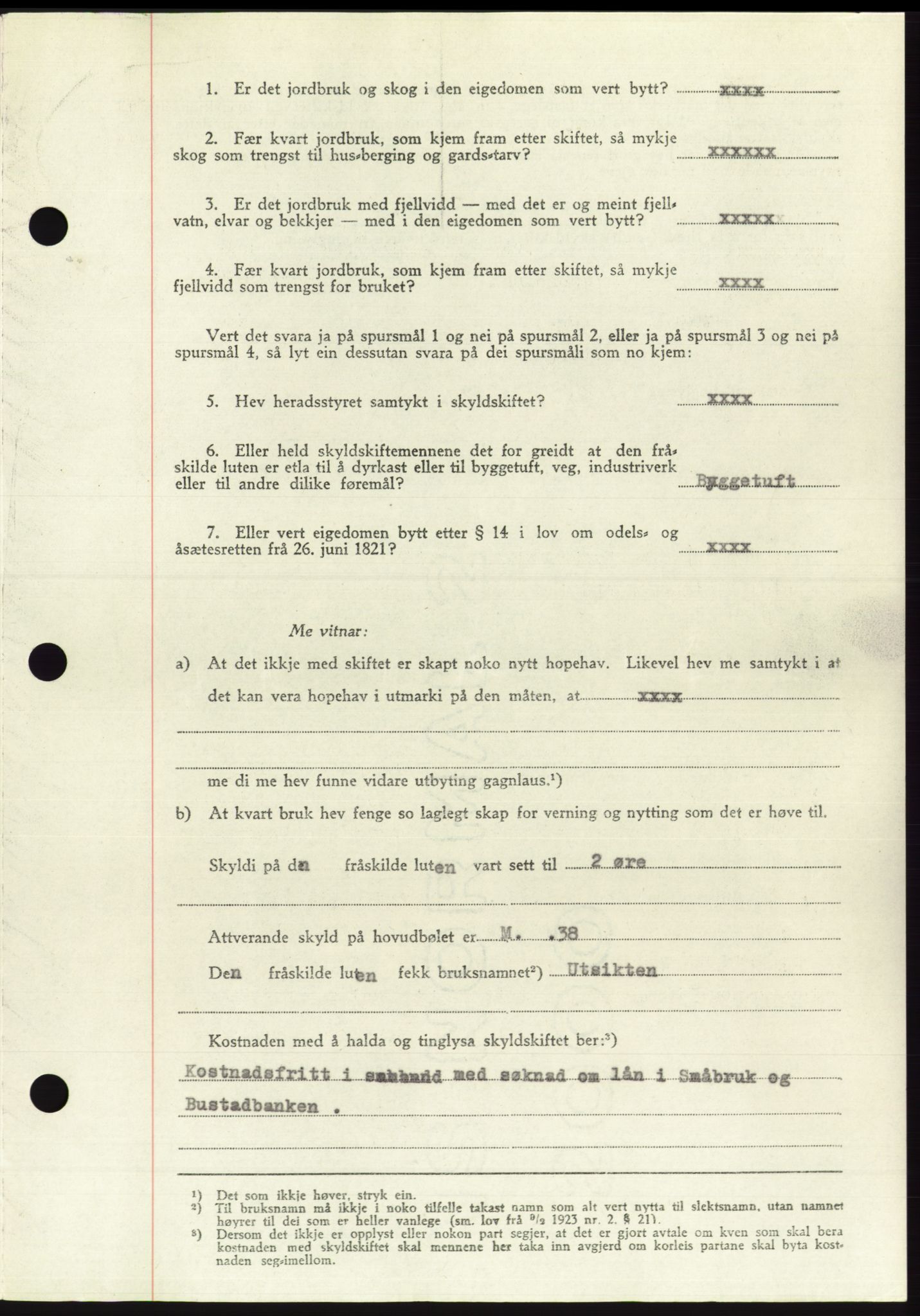 Søre Sunnmøre sorenskriveri, AV/SAT-A-4122/1/2/2C/L0084: Mortgage book no. 10A, 1949-1949, Diary no: : 733/1949