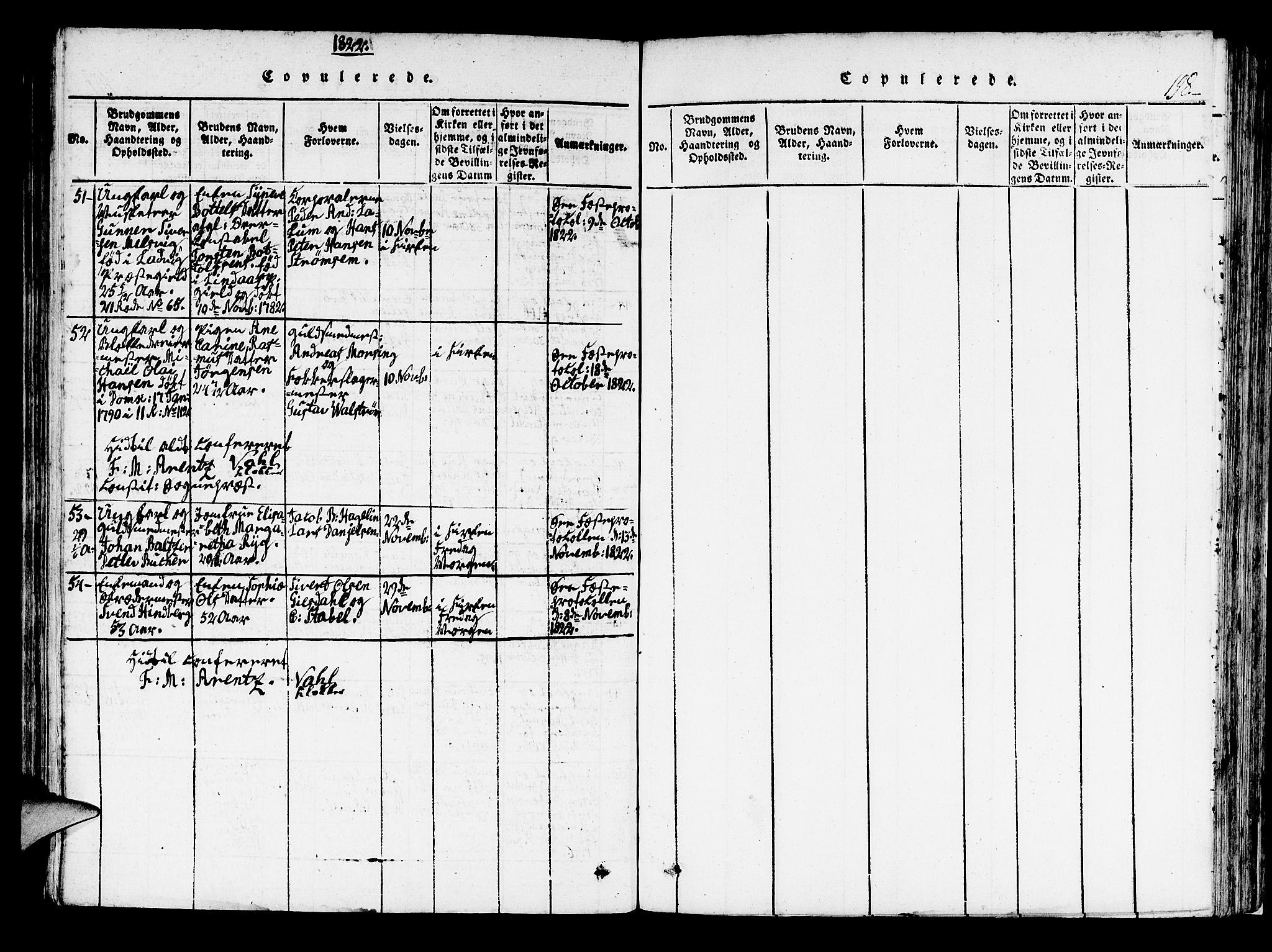 Korskirken sokneprestembete, AV/SAB-A-76101/H/Haa/L0013: Parish register (official) no. A 13, 1815-1822, p. 198