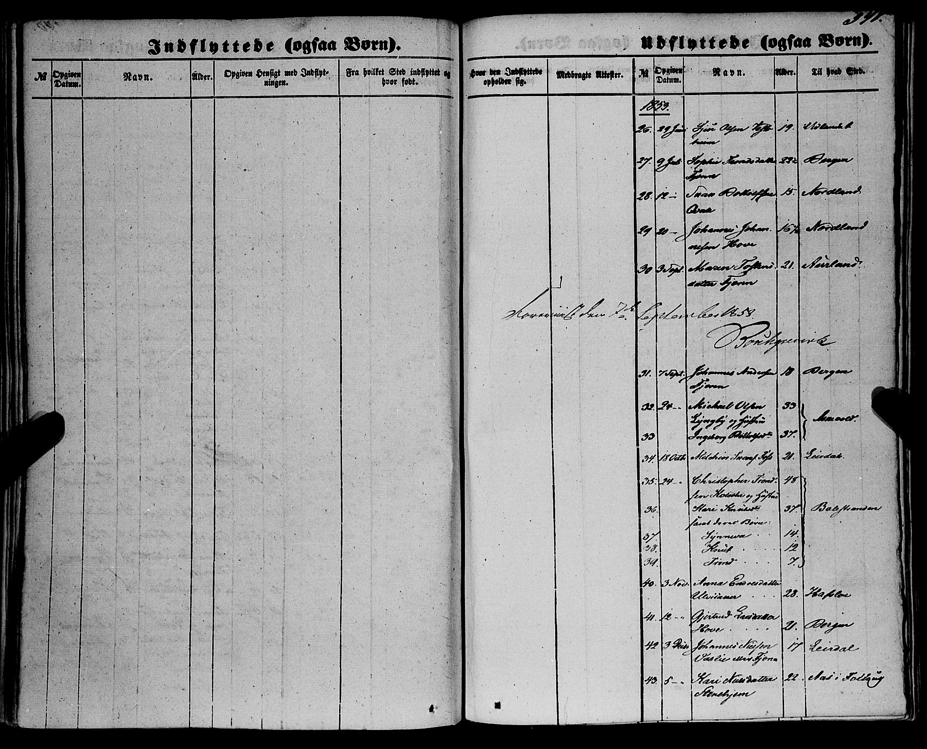 Sogndal sokneprestembete, AV/SAB-A-81301/H/Haa/Haaa/L0012II: Parish register (official) no. A 12II, 1847-1877, p. 341