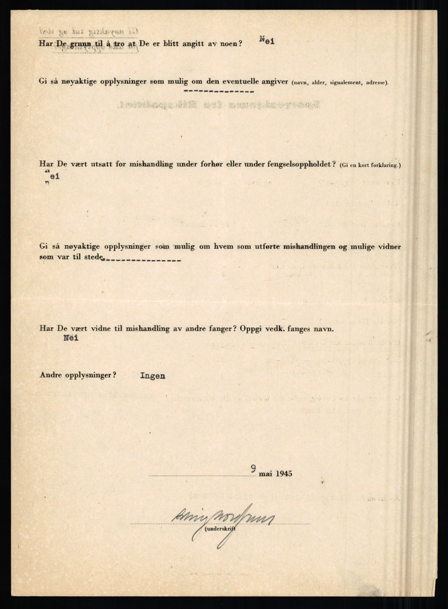 Rikspolitisjefen, AV/RA-S-1560/L/L0012: Mogensen, Øivind - Noraas, Lars, 1940-1945, p. 1007