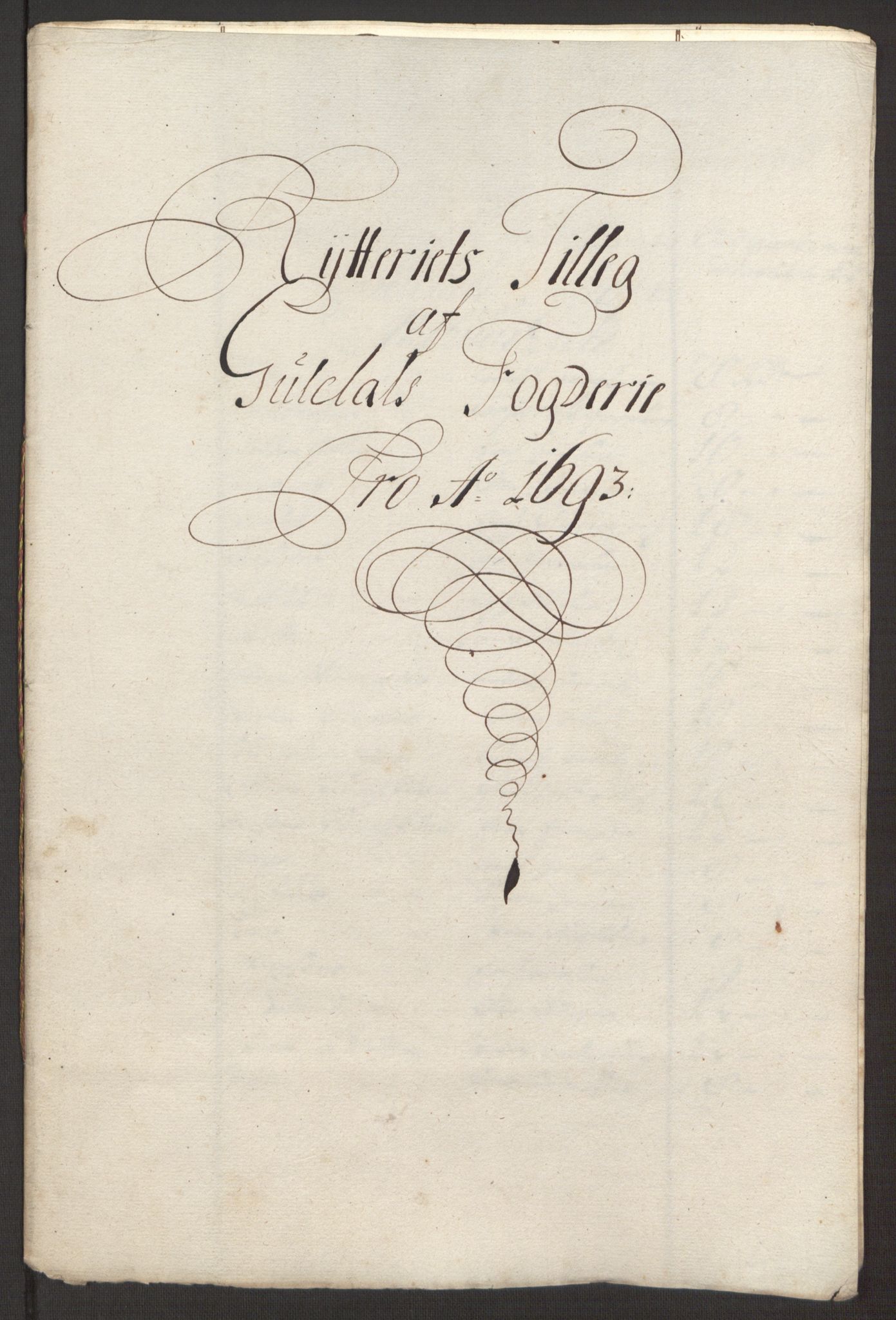 Rentekammeret inntil 1814, Reviderte regnskaper, Fogderegnskap, RA/EA-4092/R59/L3943: Fogderegnskap Gauldal, 1693, p. 160