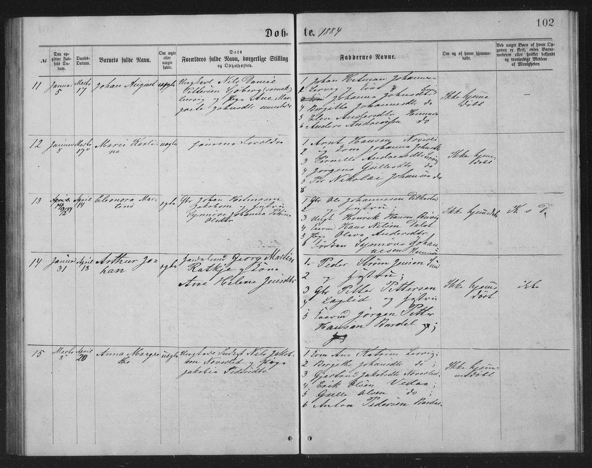 Ministerialprotokoller, klokkerbøker og fødselsregistre - Nordland, AV/SAT-A-1459/825/L0369: Parish register (copy) no. 825C06, 1873-1885, p. 102