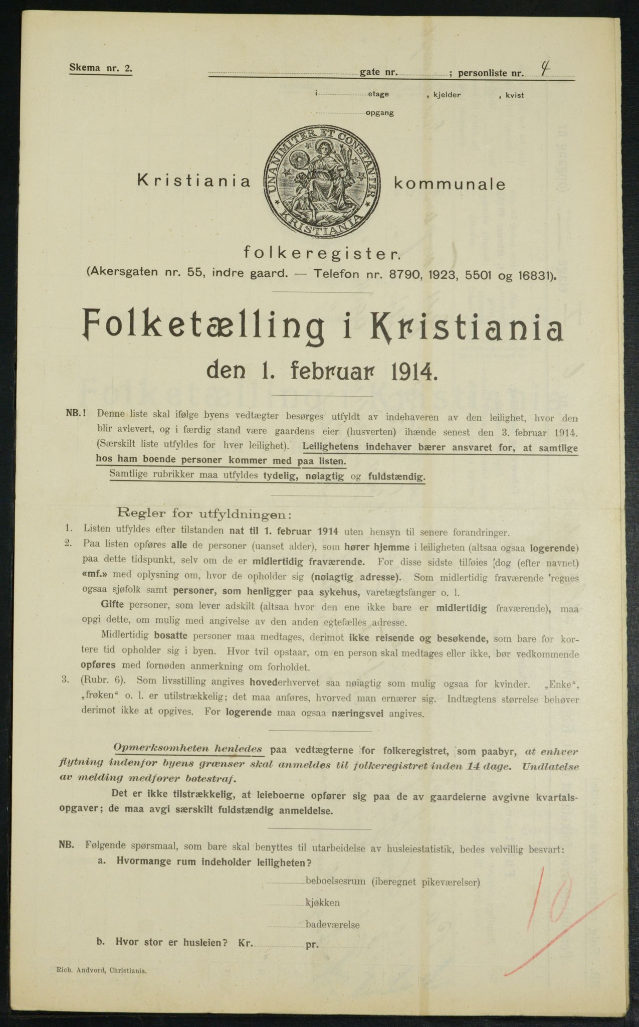 OBA, Municipal Census 1914 for Kristiania, 1914, p. 40862