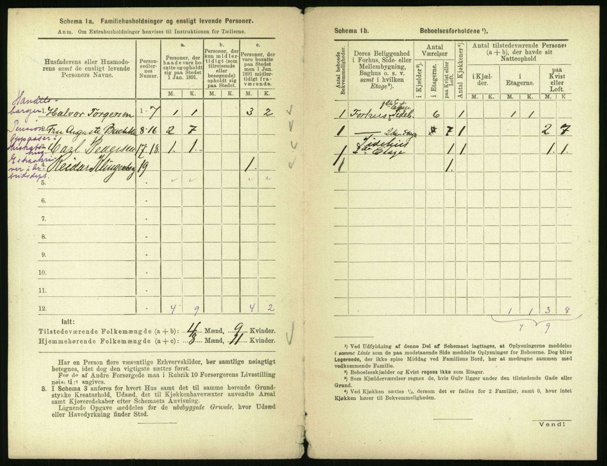 RA, 1891 census for 0301 Kristiania, 1891, p. 41884