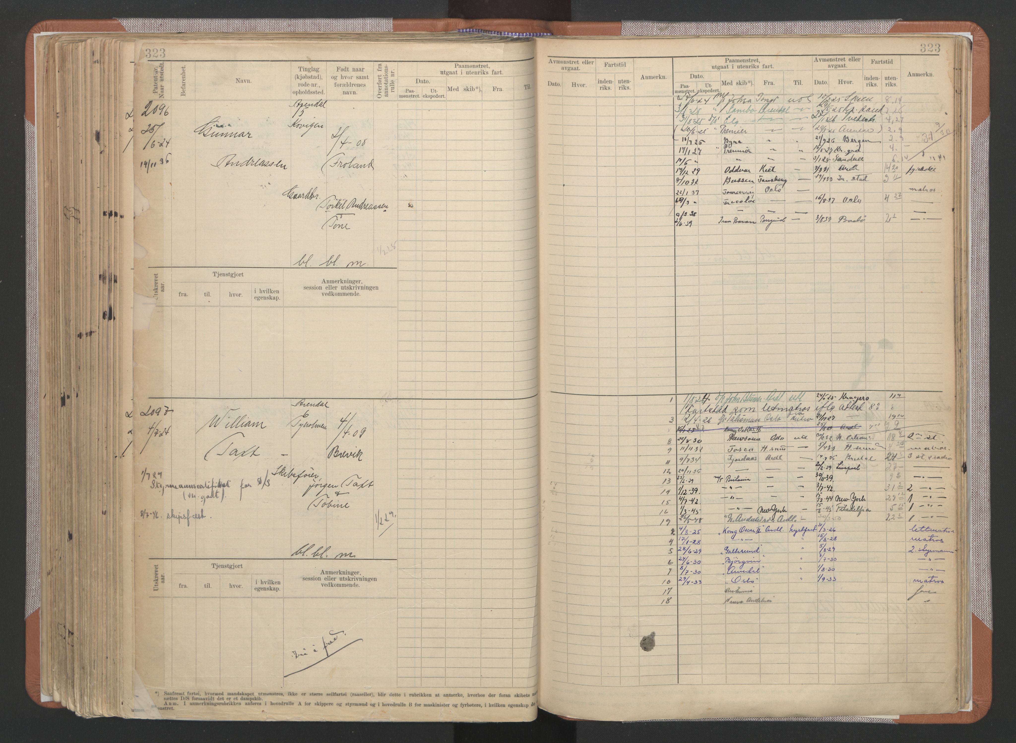 Arendal mønstringskrets, AV/SAK-2031-0012/F/Fb/L0022: Hovedrulle A nr 1466-2242, S-20, 1914-1930, p. 333