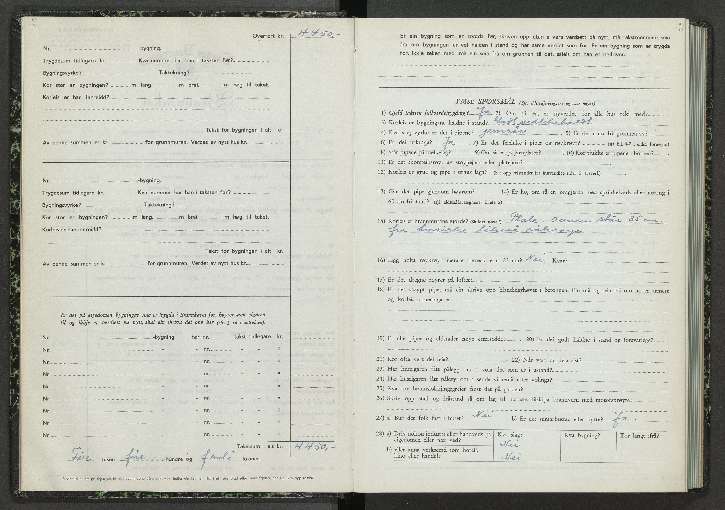 Heddal lensmannskontor, AV/SAKO-A-558/Y/Ye/Yeb/L0007: Skjematakstprotokoll, 1951-1955