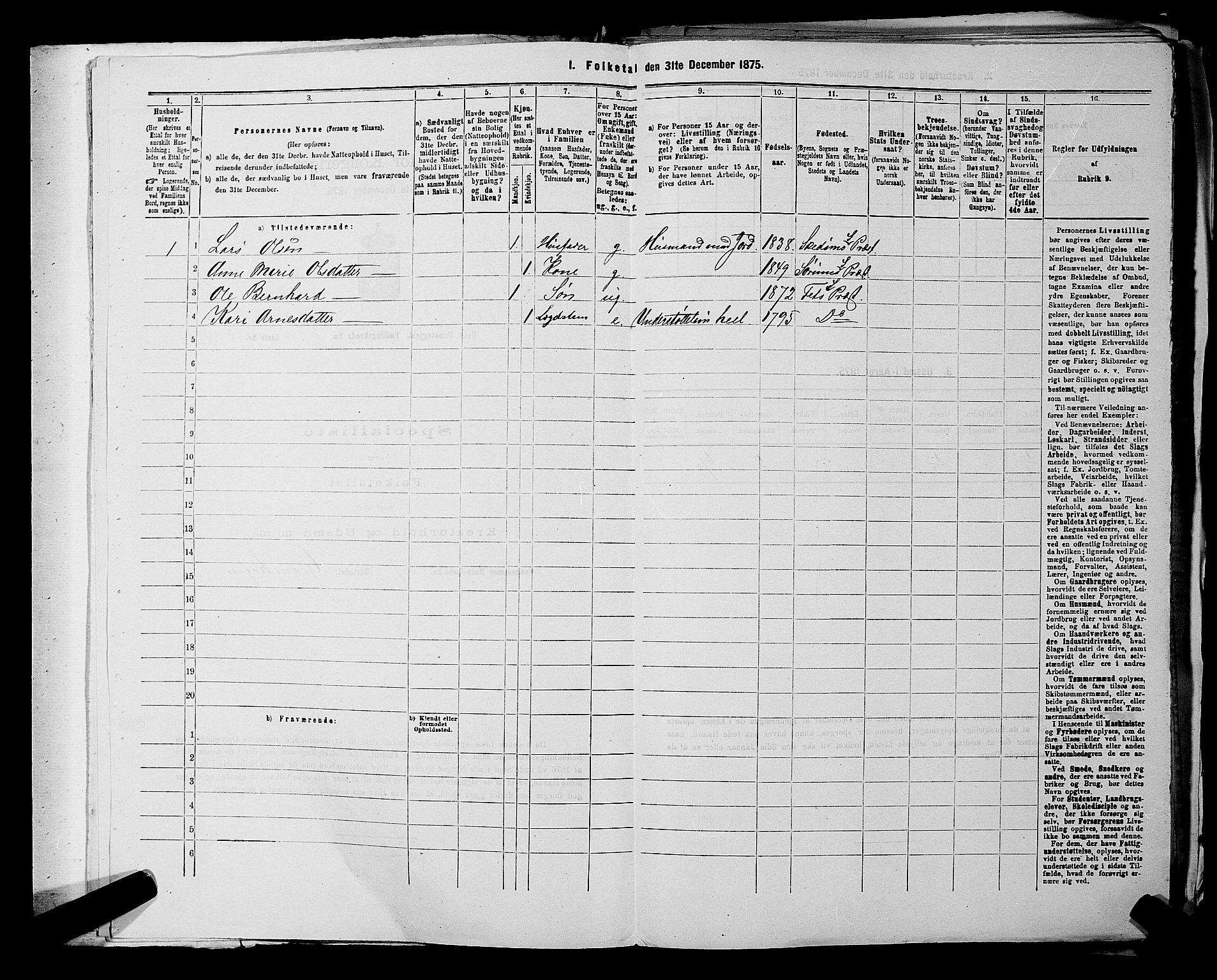 RA, 1875 census for 0227P Fet, 1875, p. 655