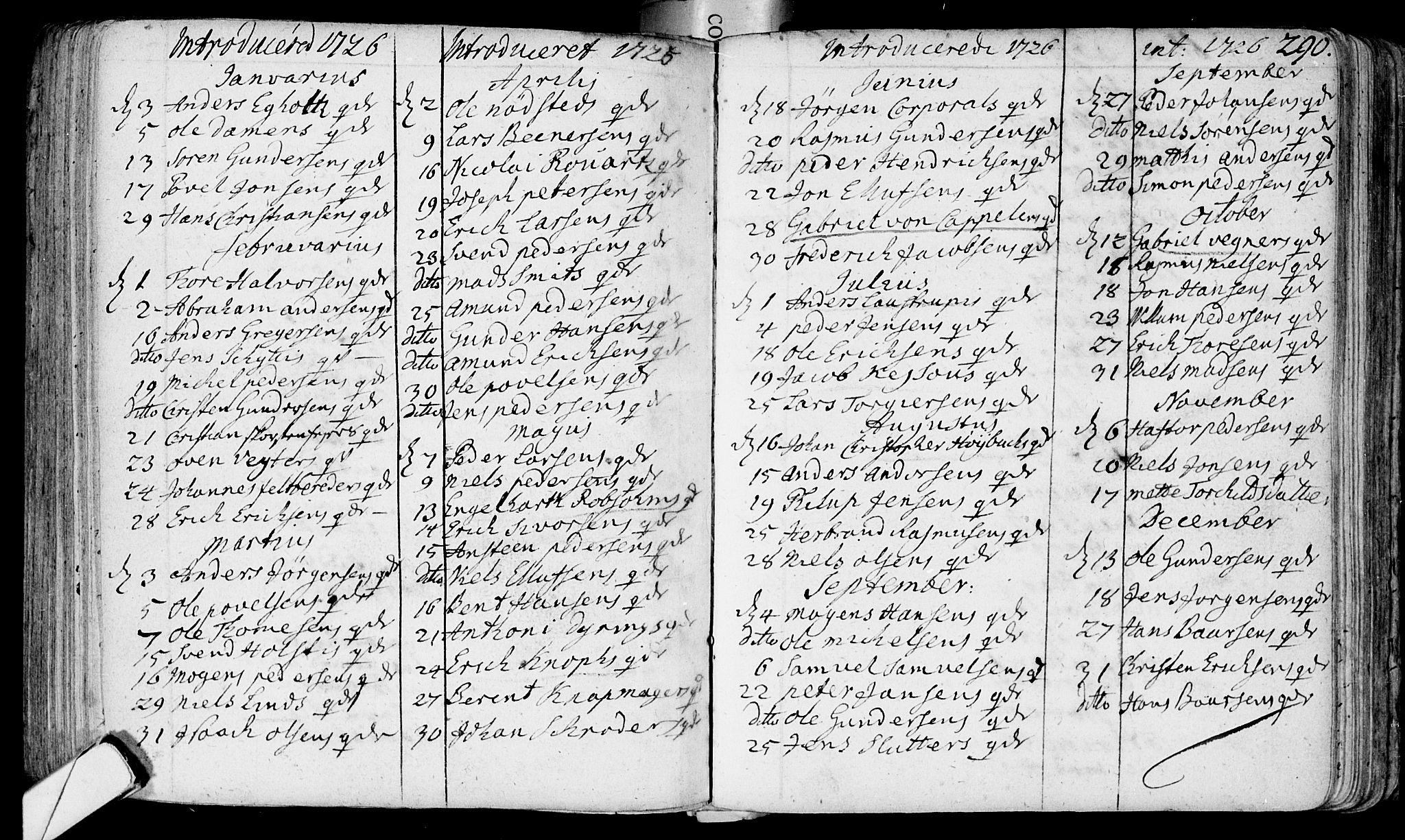 Bragernes kirkebøker, SAKO/A-6/F/Fa/L0003: Parish register (official) no. I 3, 1706-1734, p. 290