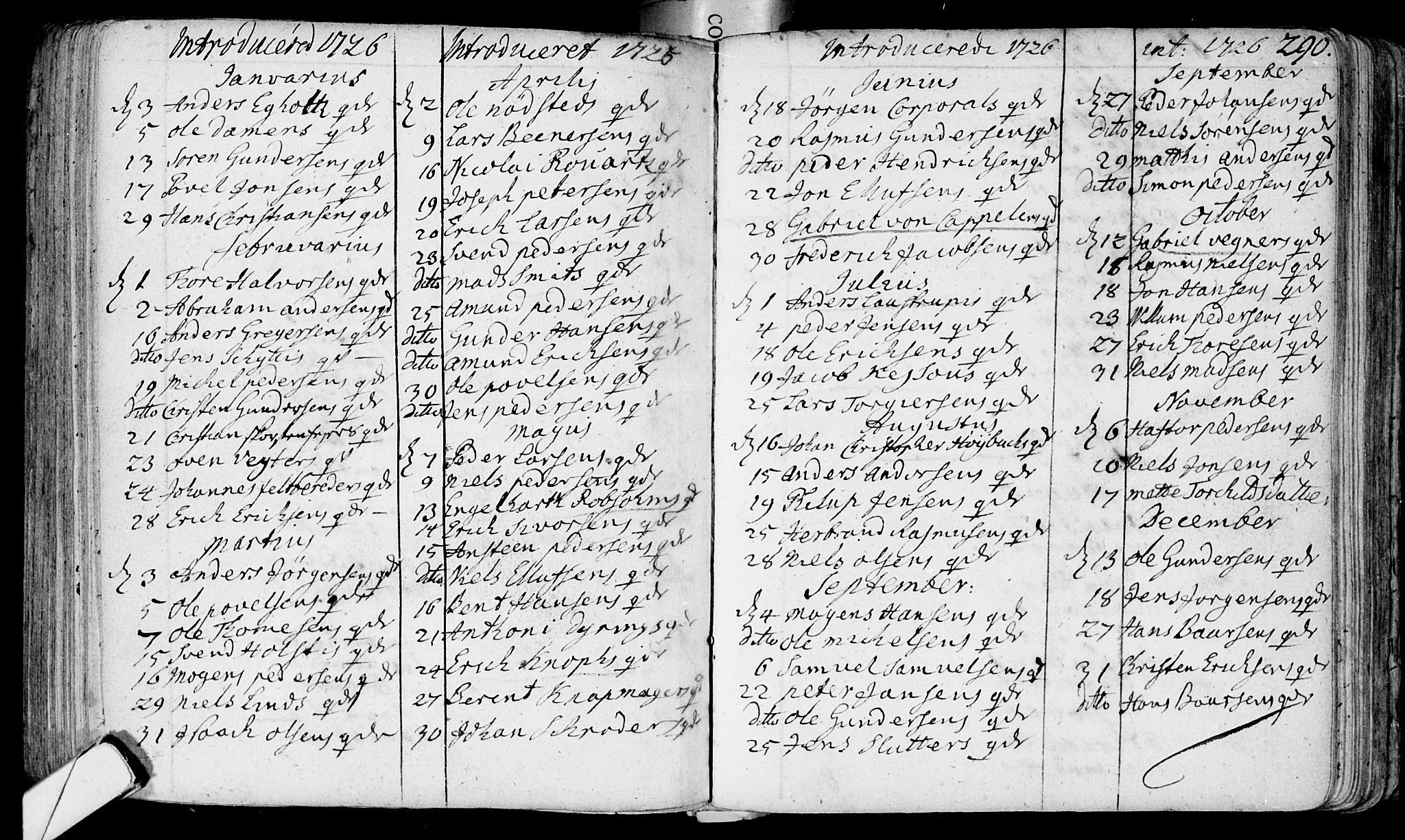 Bragernes kirkebøker, AV/SAKO-A-6/F/Fa/L0003: Parish register (official) no. I 3, 1706-1734, p. 290