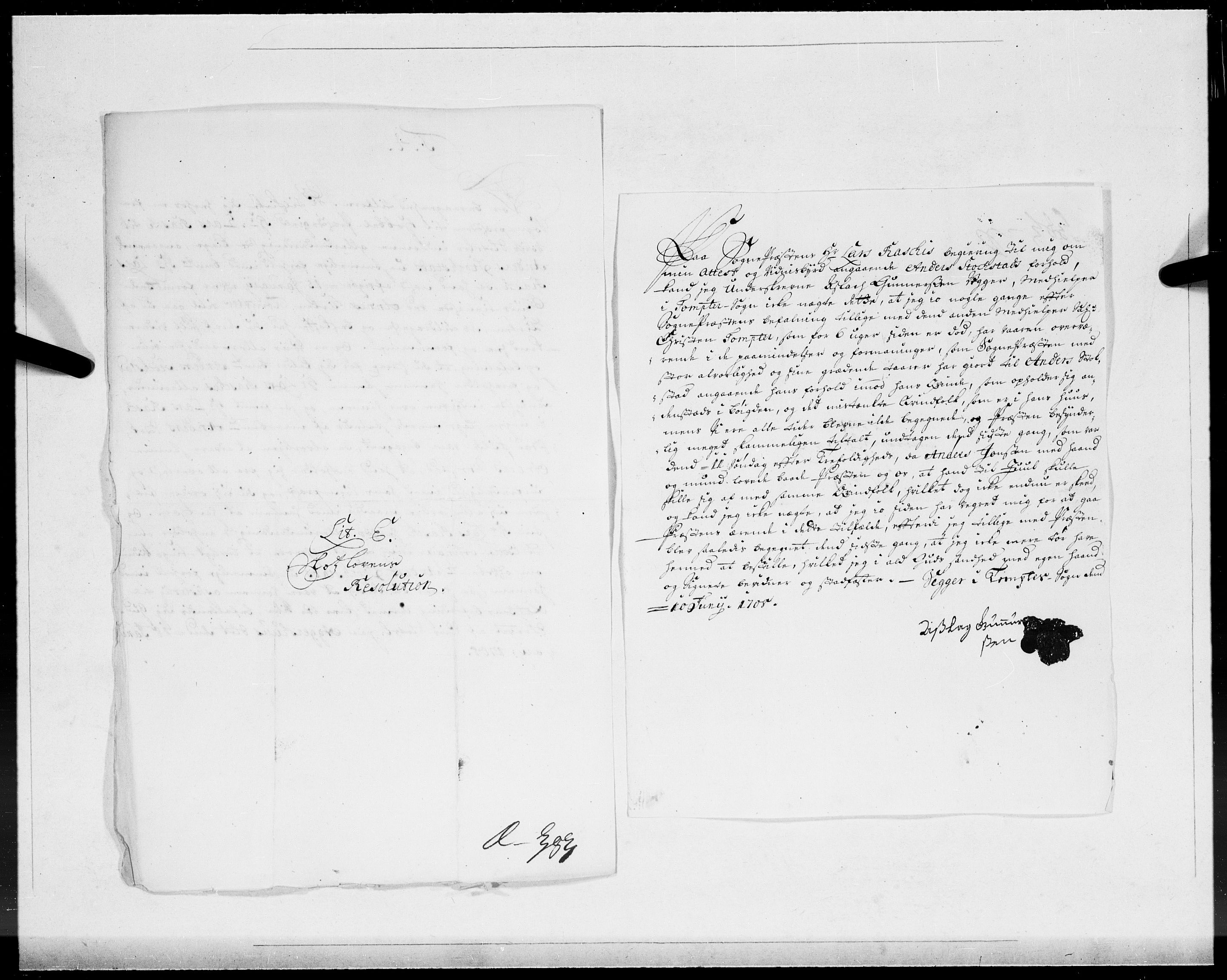 Danske Kanselli 1572-1799, AV/RA-EA-3023/F/Fc/Fcc/Fcca/L0066: Norske innlegg 1572-1799, 1708, p. 22