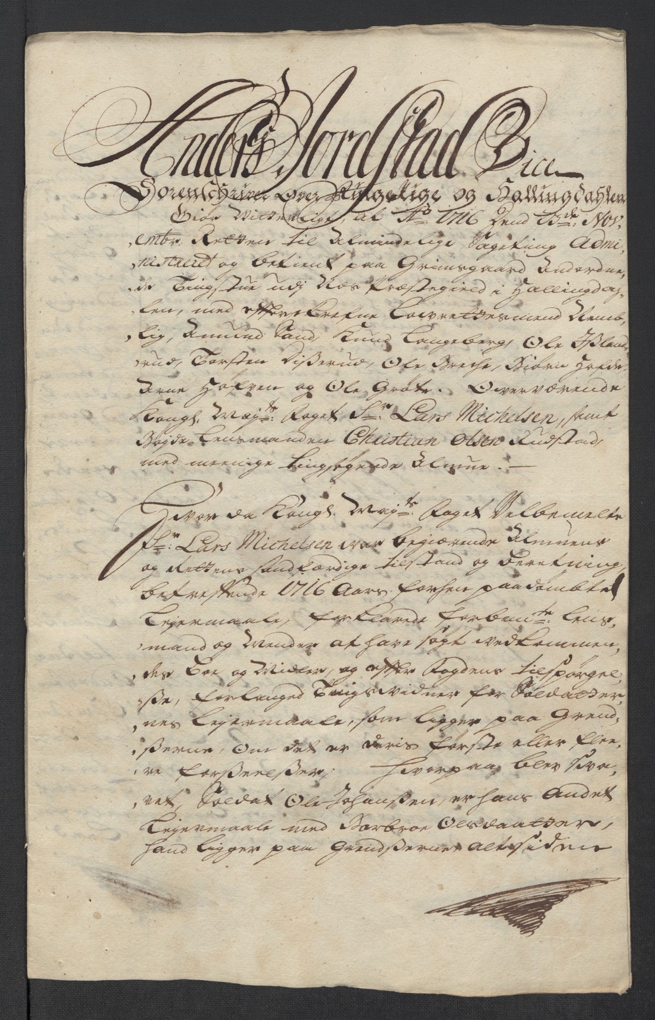 Rentekammeret inntil 1814, Reviderte regnskaper, Fogderegnskap, AV/RA-EA-4092/R23/L1474: Fogderegnskap Ringerike og Hallingdal, 1716, p. 120