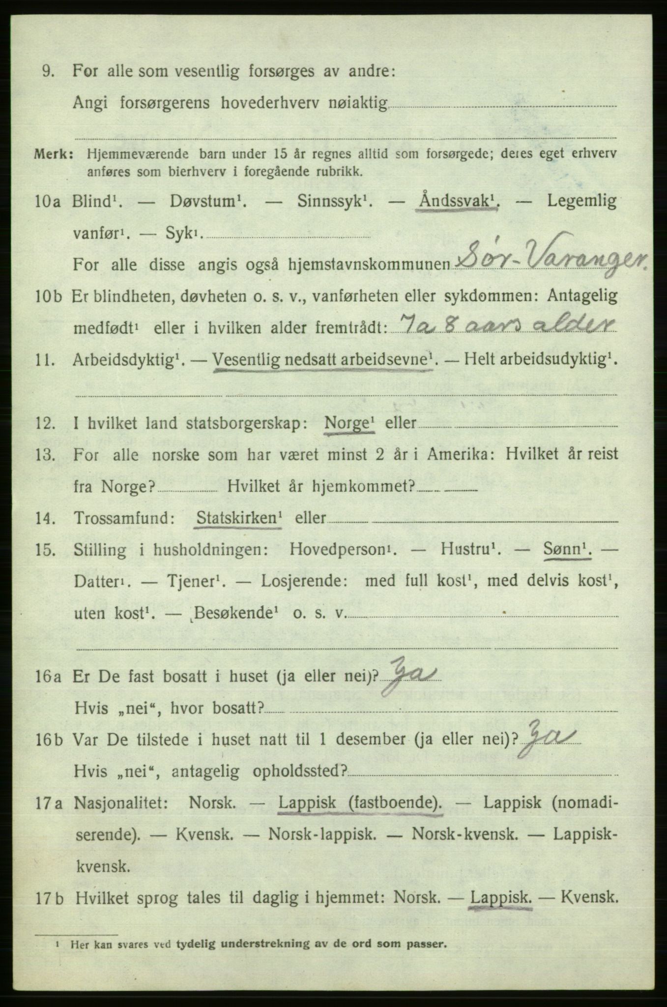 SATØ, 1920 census for Sør-Varanger, 1920, p. 2952