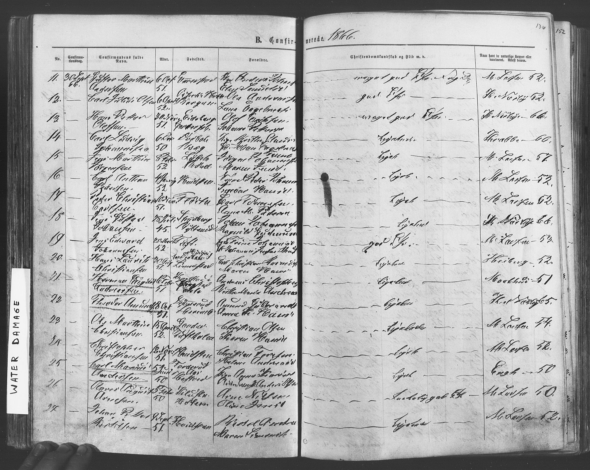 Vestby prestekontor Kirkebøker, AV/SAO-A-10893/F/Fa/L0008: Parish register (official) no. I 8, 1863-1877, p. 136