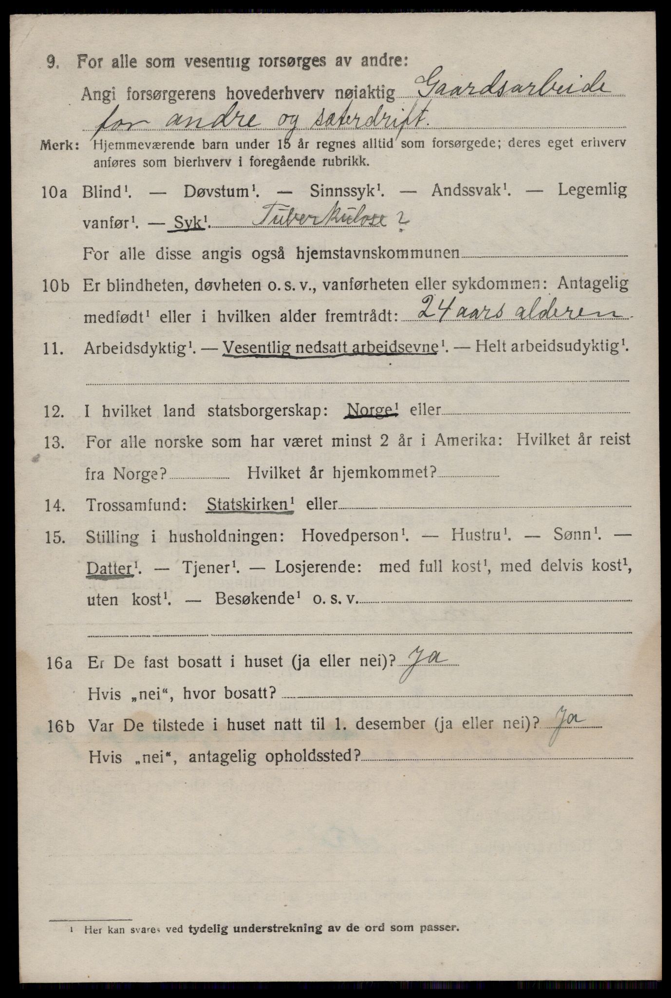 SAKO, 1920 census for Seljord, 1920, p. 6439