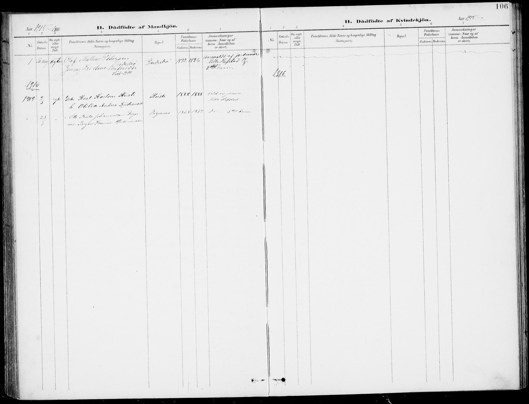 Førde sokneprestembete, AV/SAB-A-79901/H/Haa/Haab/L0002: Parish register (official) no. B  2, 1899-1920, p. 106