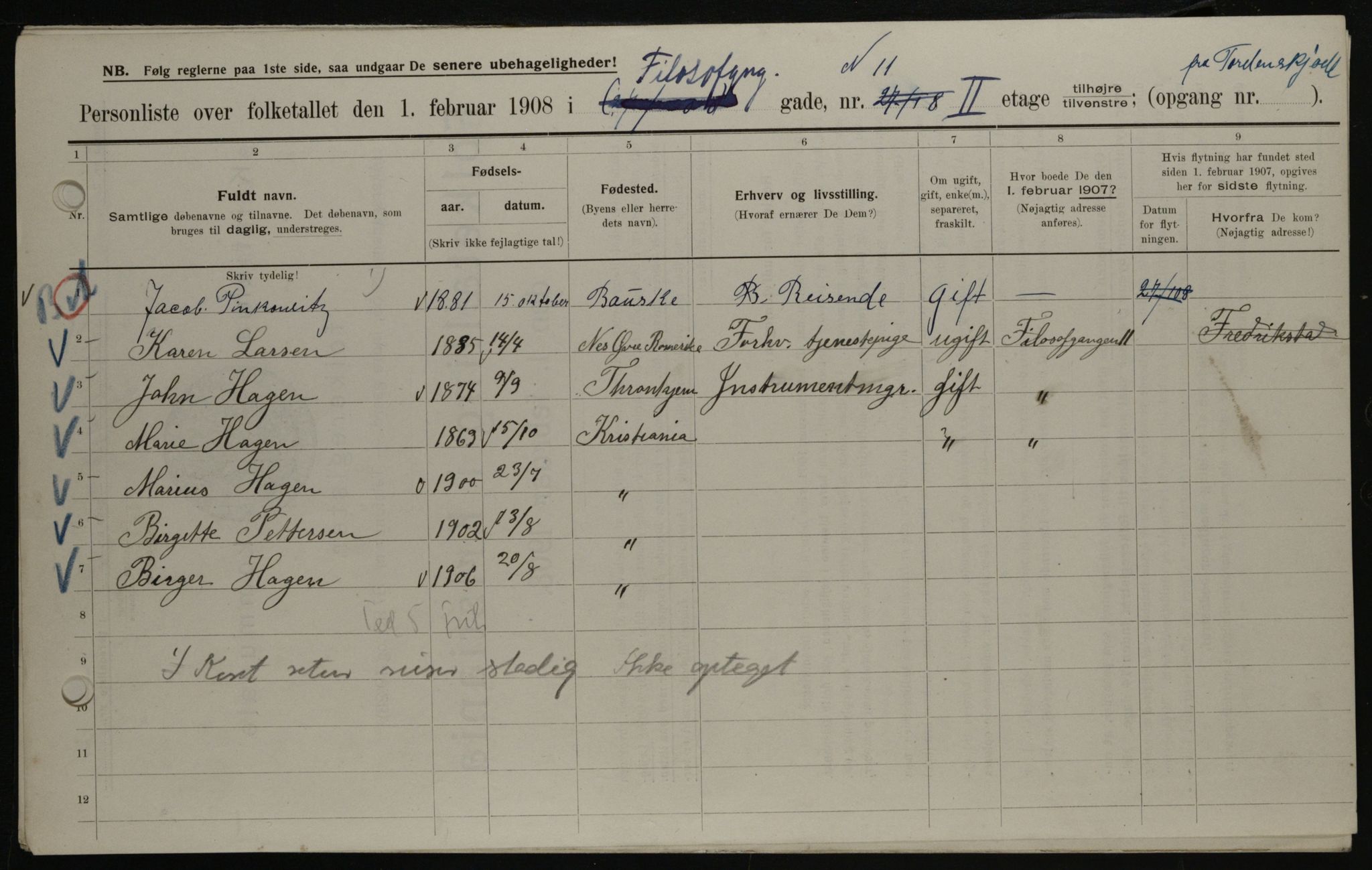 OBA, Municipal Census 1908 for Kristiania, 1908, p. 21947