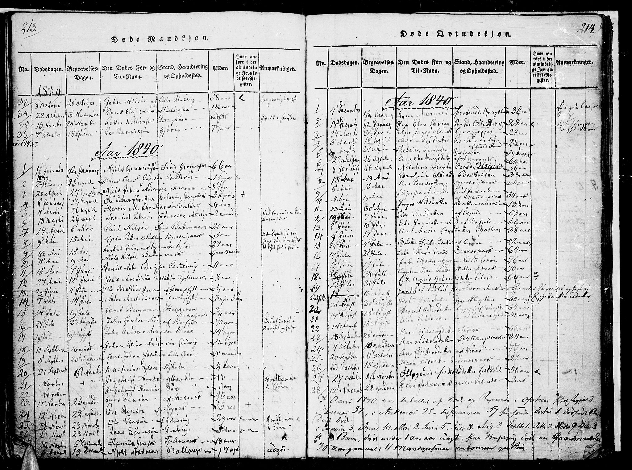 Ministerialprotokoller, klokkerbøker og fødselsregistre - Nordland, AV/SAT-A-1459/863/L0894: Parish register (official) no. 863A06, 1821-1851, p. 213-214