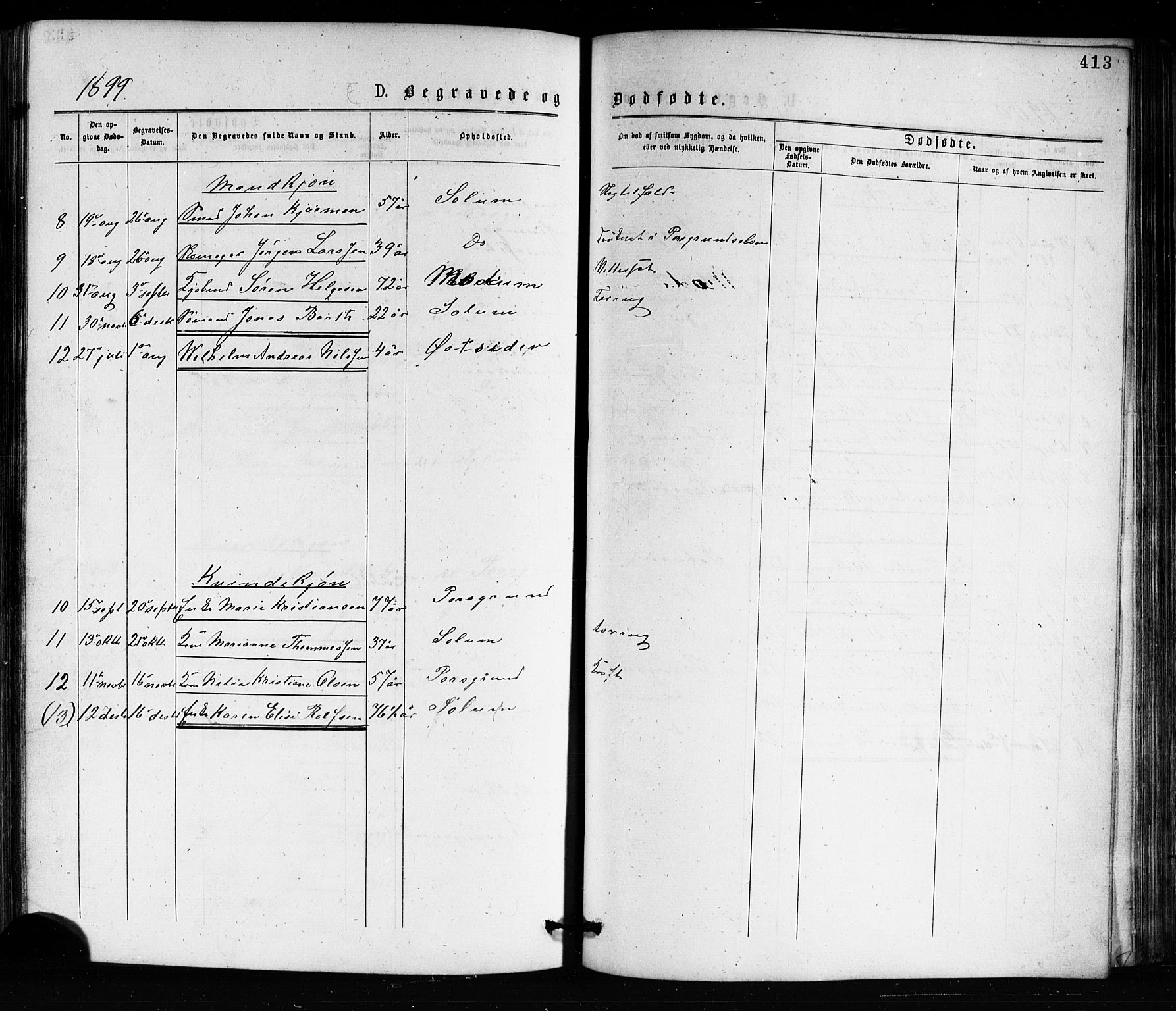 Porsgrunn kirkebøker , SAKO/A-104/G/Ga/L0003: Parish register (copy) no. I 3, 1877-1915, p. 413
