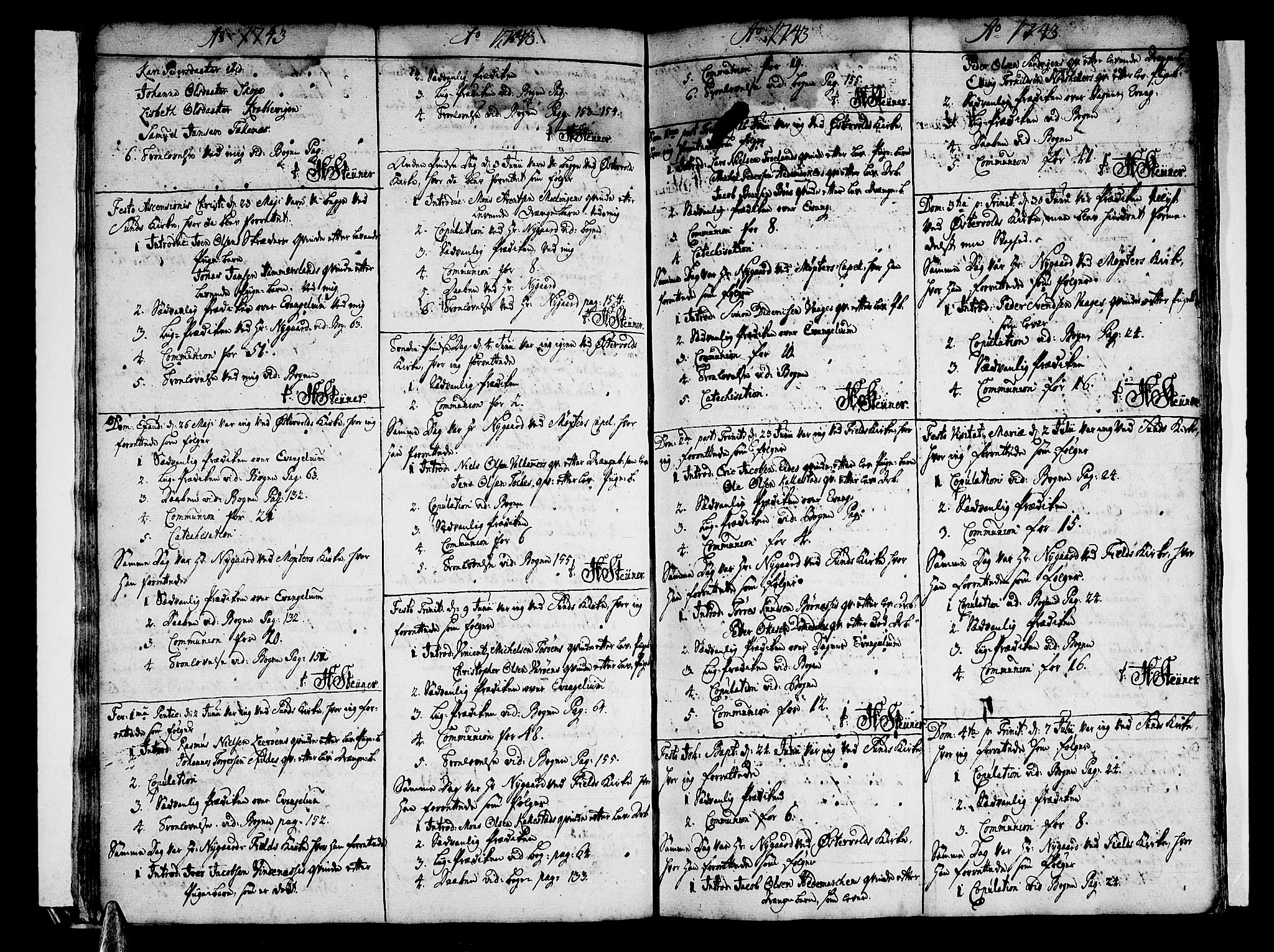 Sund sokneprestembete, AV/SAB-A-99930: Parish register (official) no. A 3, 1740-1769