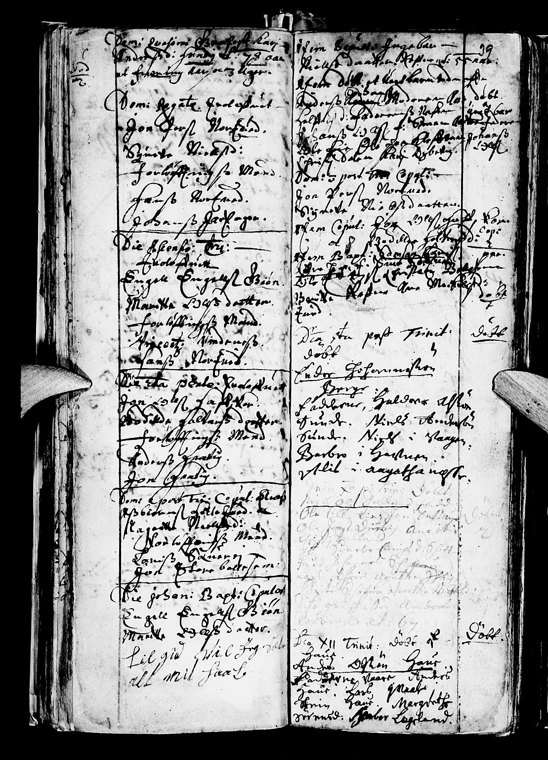 Os sokneprestembete, SAB/A-99929: Parish register (official) no. A 5, 1669-1760, p. 39