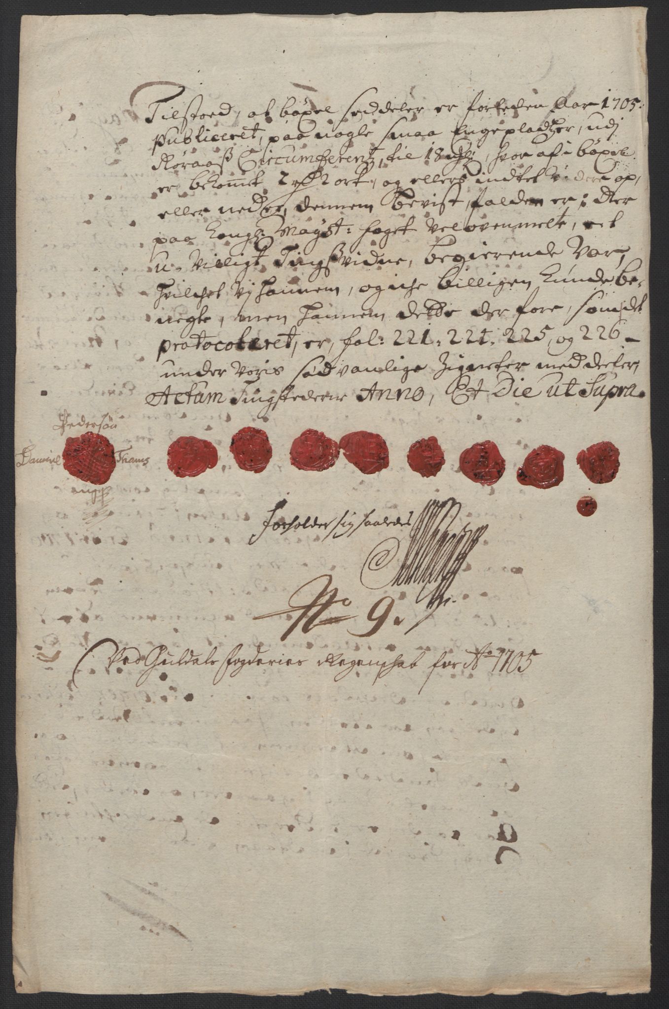 Rentekammeret inntil 1814, Reviderte regnskaper, Fogderegnskap, RA/EA-4092/R60/L3955: Fogderegnskap Orkdal og Gauldal, 1705, p. 376