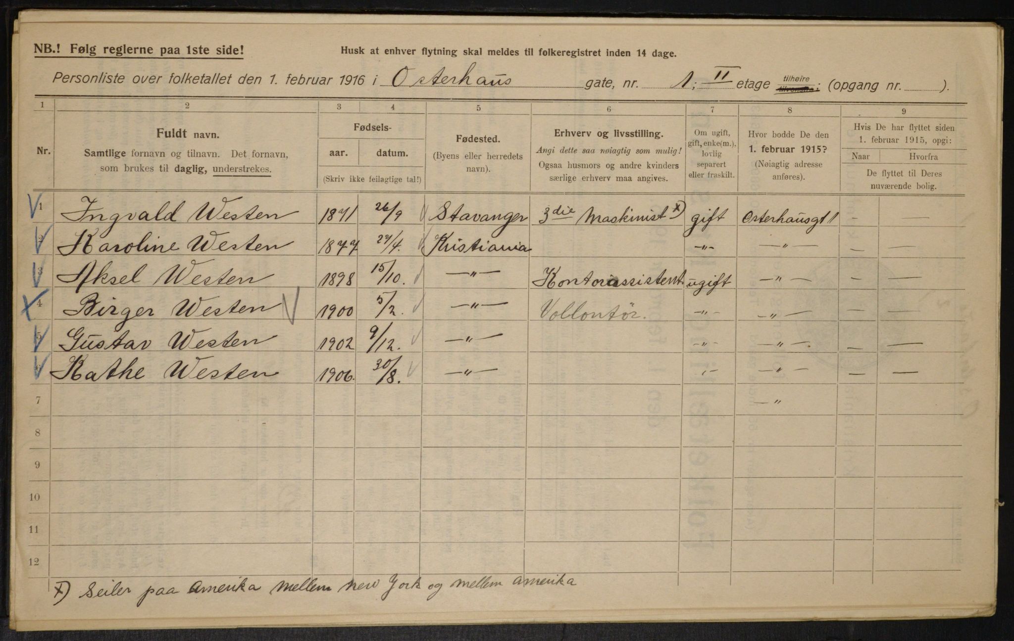 OBA, Municipal Census 1916 for Kristiania, 1916, p. 79318