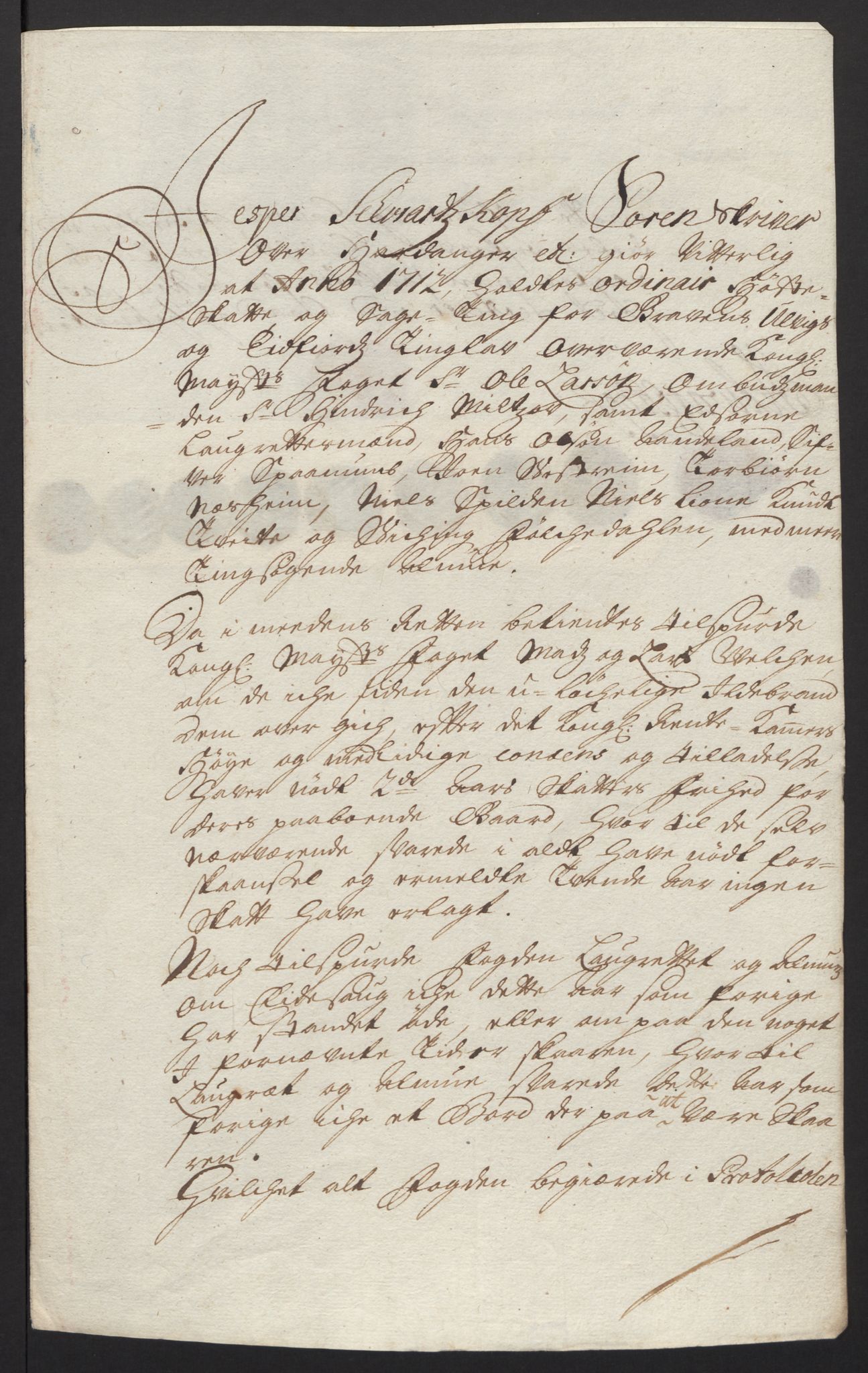 Rentekammeret inntil 1814, Reviderte regnskaper, Fogderegnskap, AV/RA-EA-4092/R48/L2988: Fogderegnskap Sunnhordland og Hardanger, 1712, p. 410