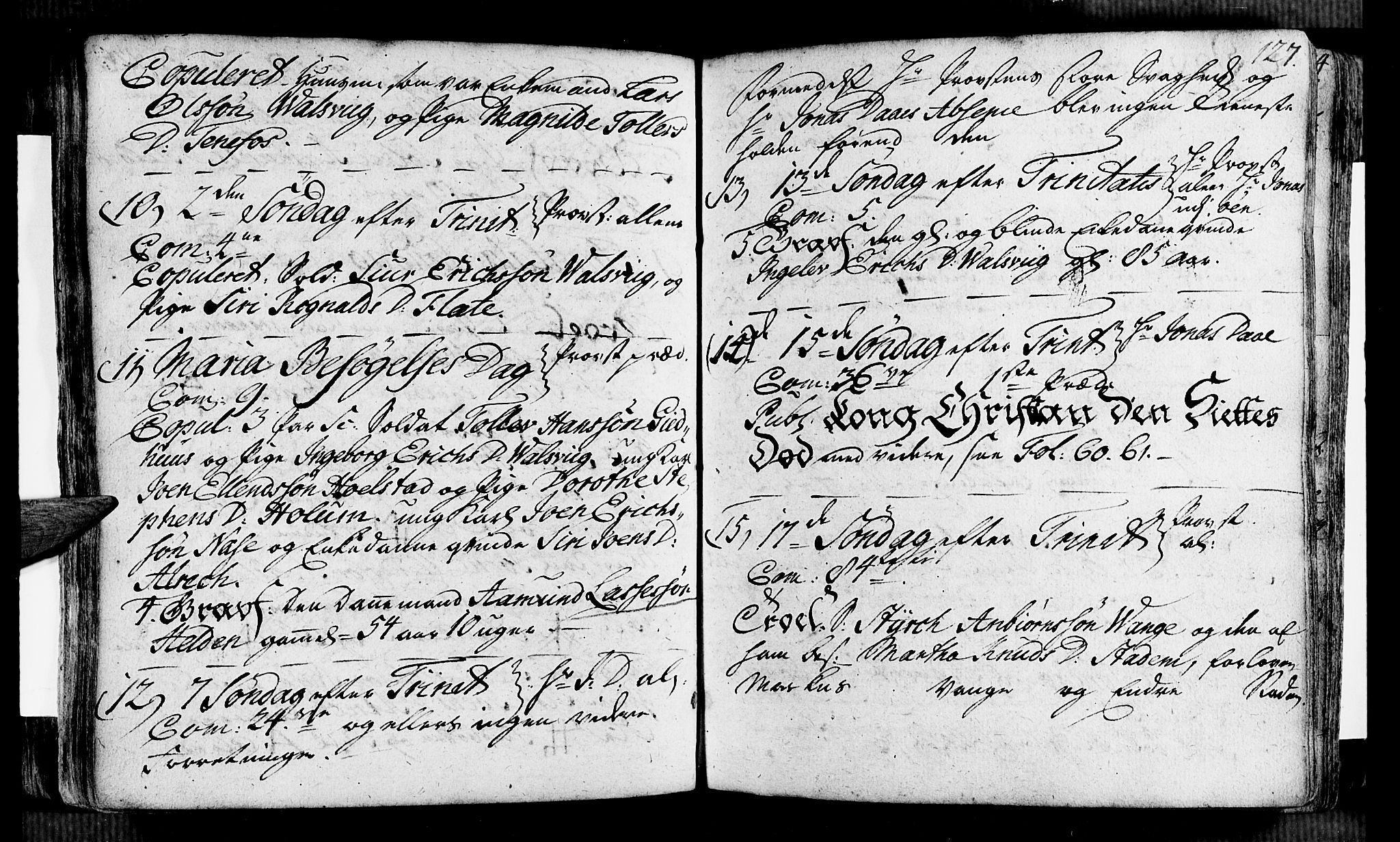 Vik sokneprestembete, SAB/A-81501: Parish register (official) no. A 2 /2, 1740-1756, p. 127