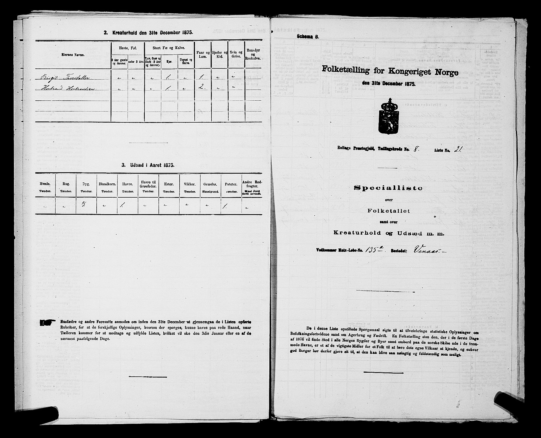 SAKO, 1875 census for 0632P Rollag, 1875, p. 558