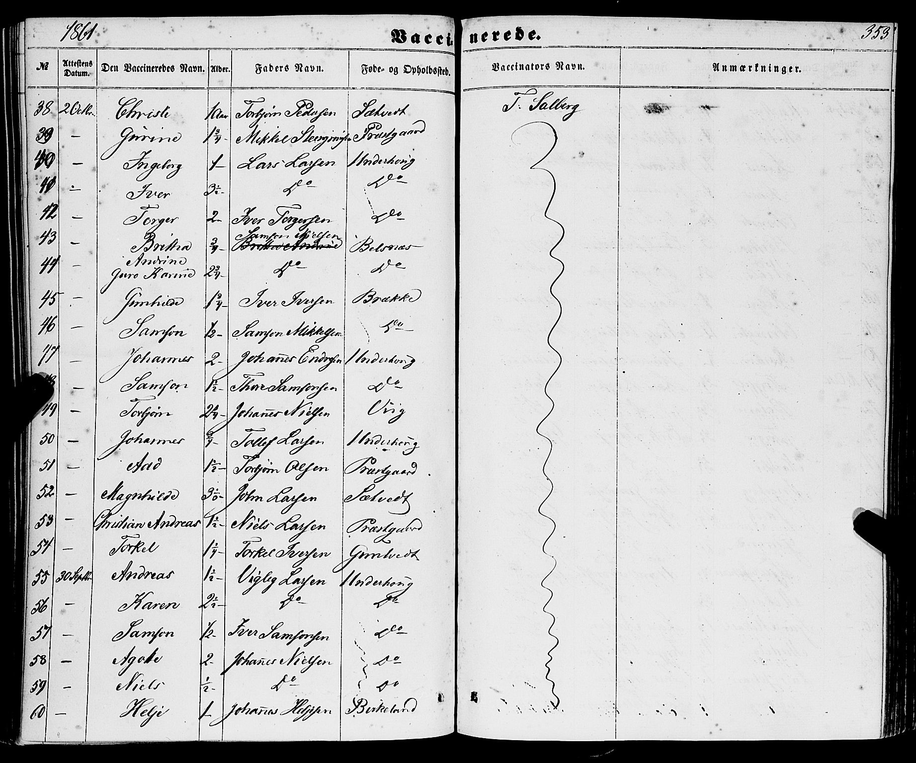 Strandebarm sokneprestembete, AV/SAB-A-78401/H/Haa: Parish register (official) no. A 8, 1858-1872, p. 353