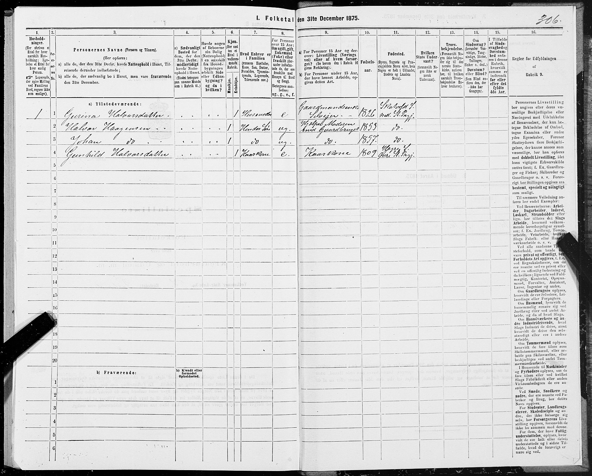 SAT, 1875 census for 1714P Nedre Stjørdal, 1875, p. 1306